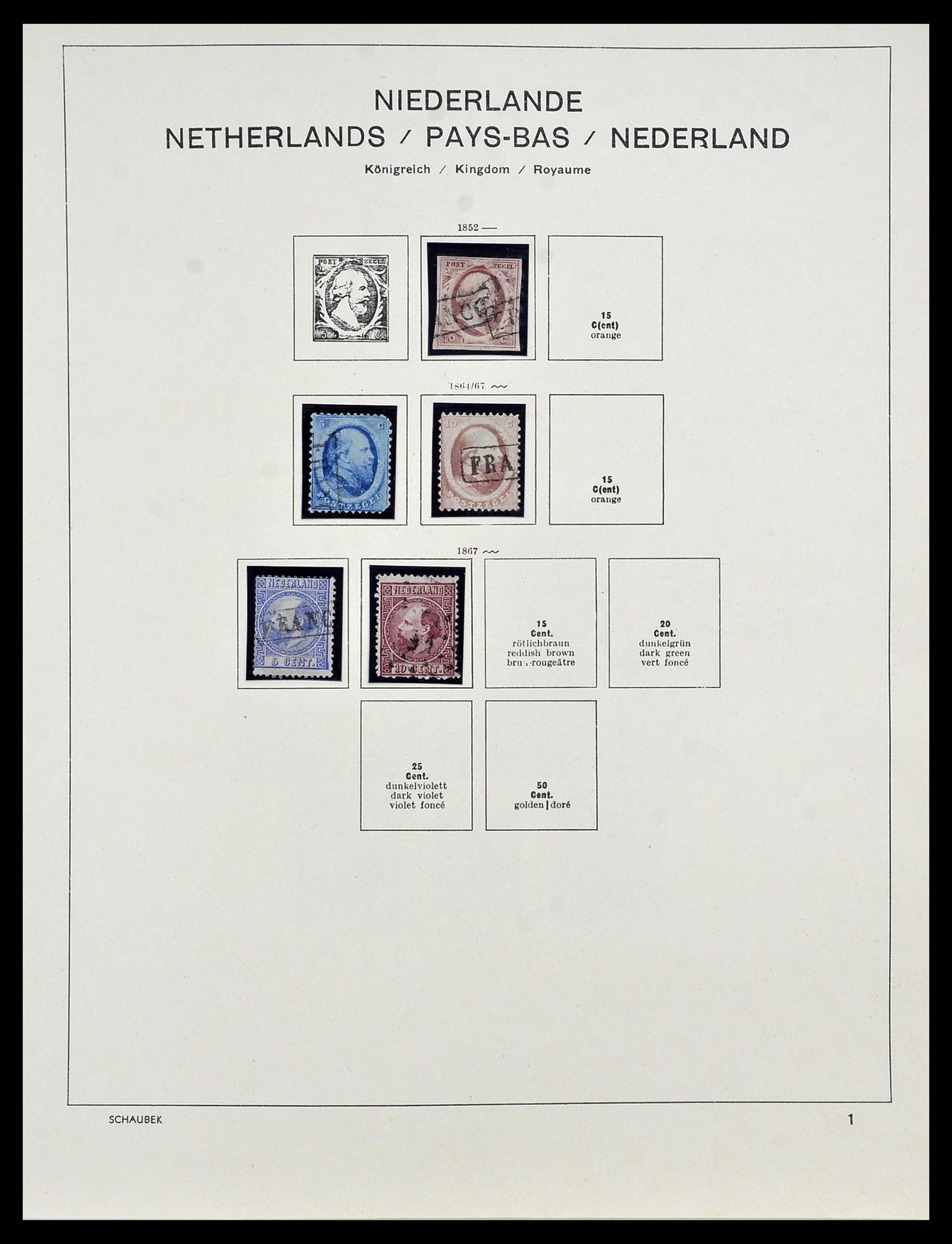 34040 001 - Stamp collection 34040 Netherlands 1852-1992.