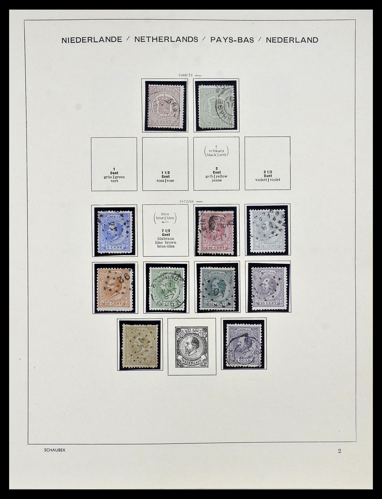 34040 002 - Postzegelverzameling 34040 Nederland 1852-1992.