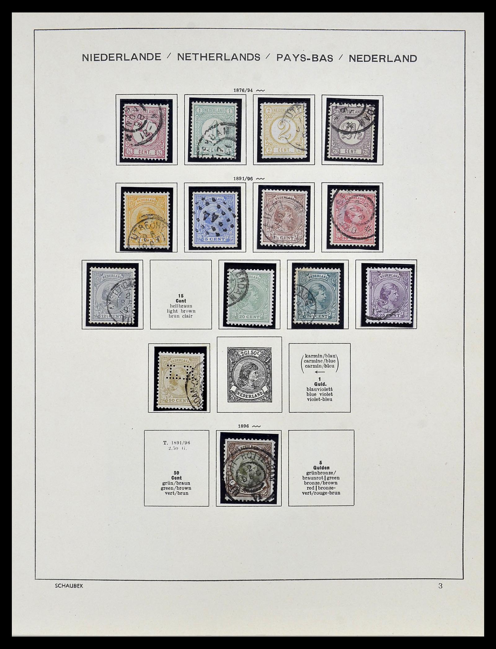 34040 003 - Postzegelverzameling 34040 Nederland 1852-1992.