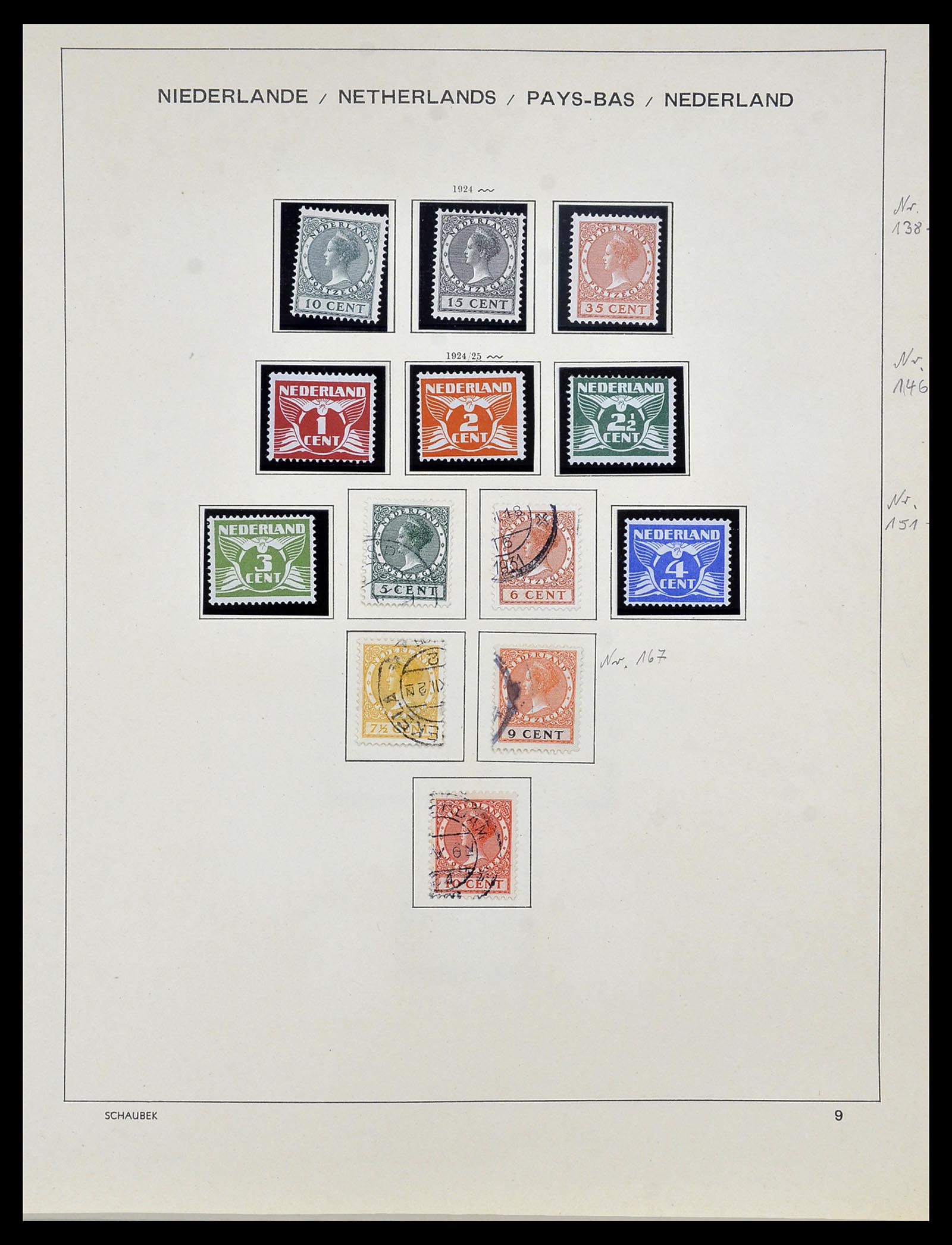 34040 009 - Postzegelverzameling 34040 Nederland 1852-1992.