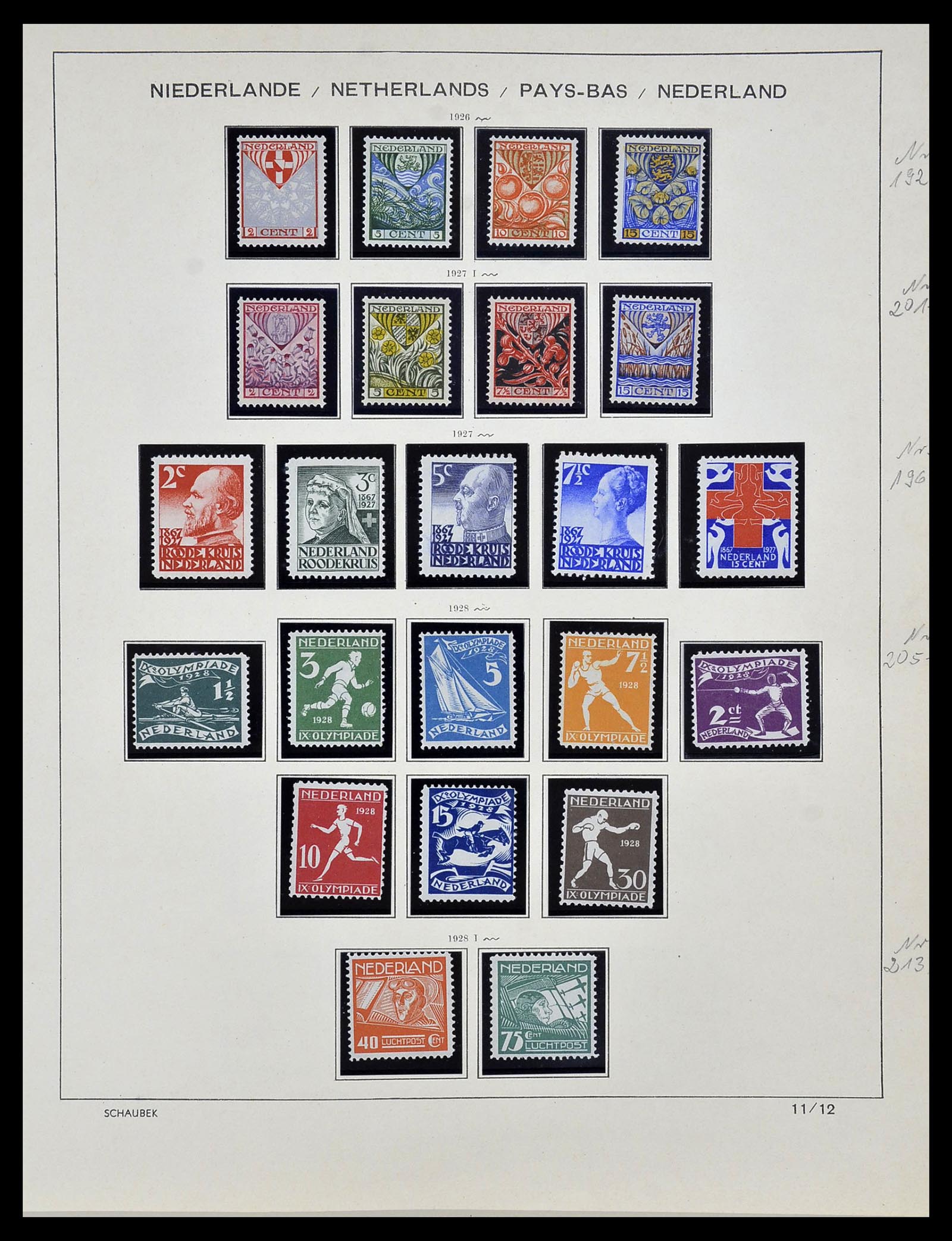 34040 013 - Postzegelverzameling 34040 Nederland 1852-1992.