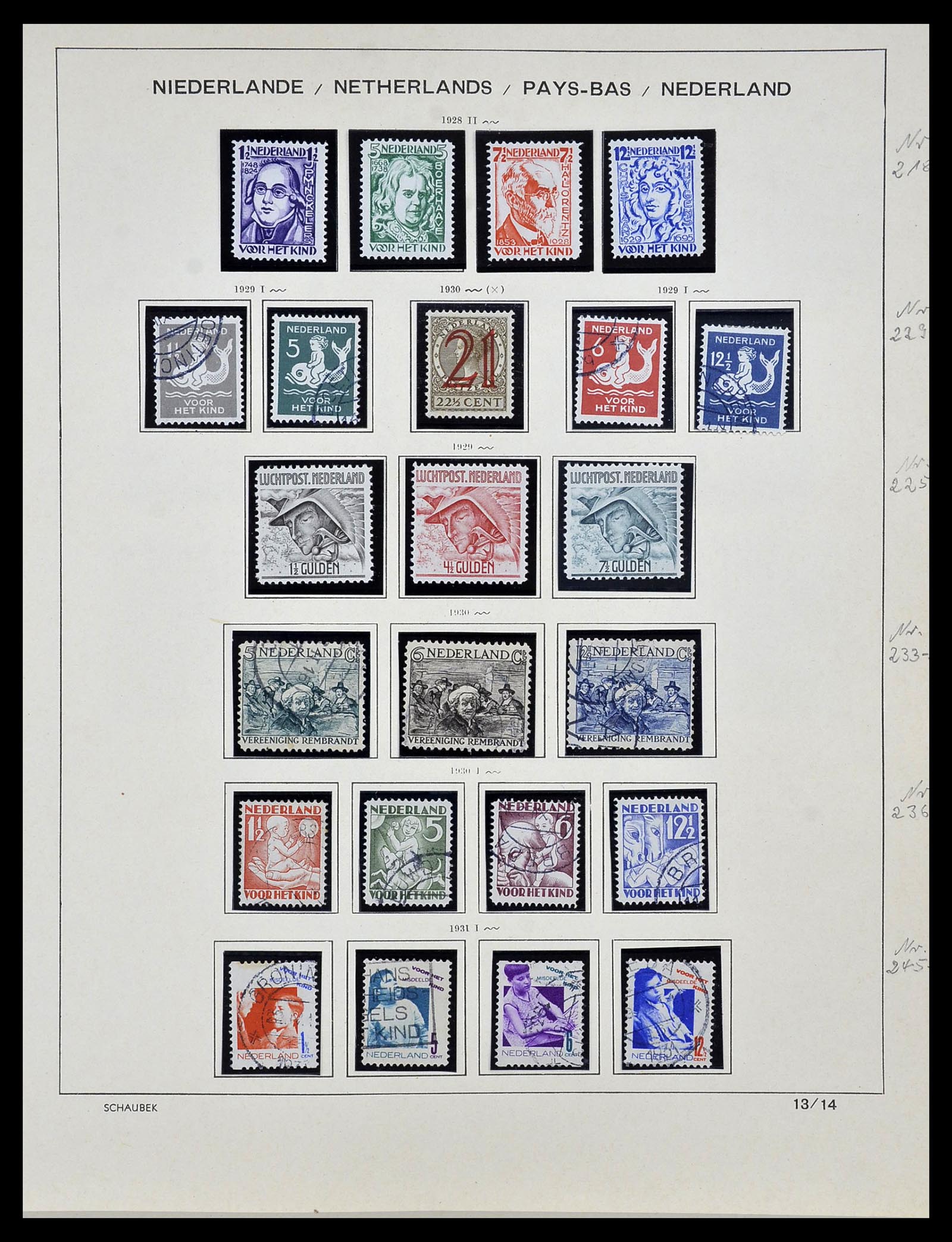 34040 014 - Stamp collection 34040 Netherlands 1852-1992.