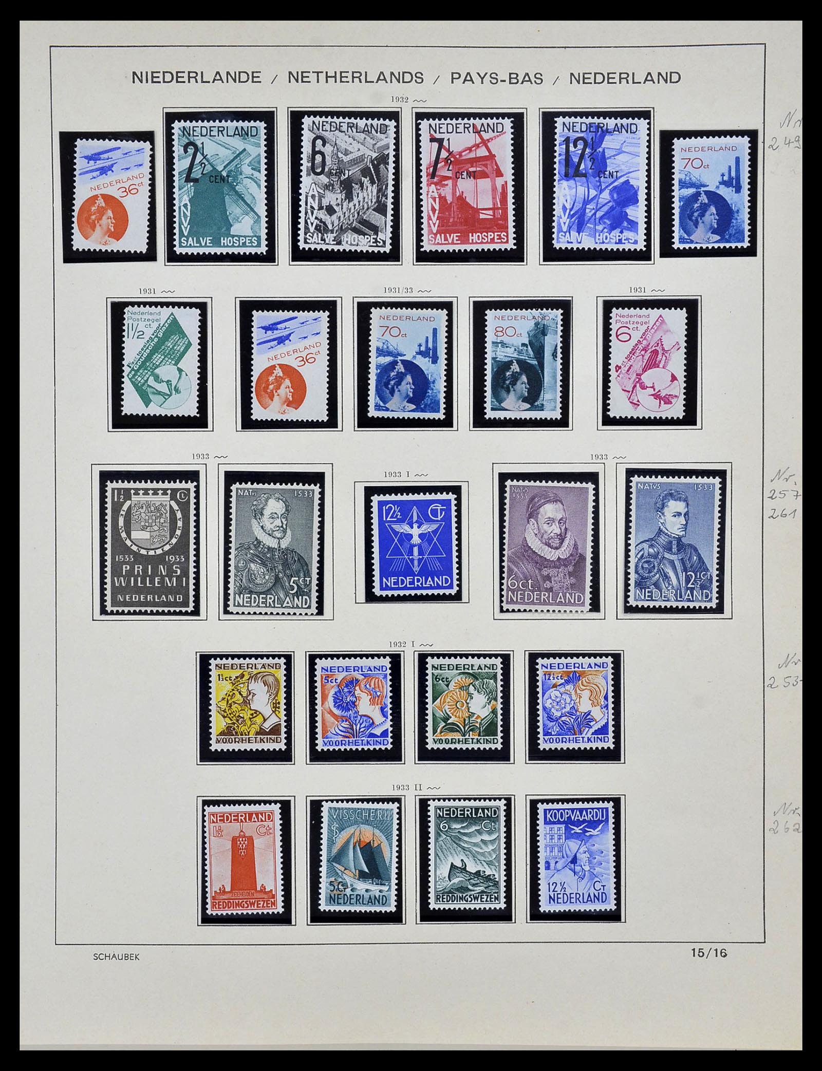 34040 015 - Postzegelverzameling 34040 Nederland 1852-1992.