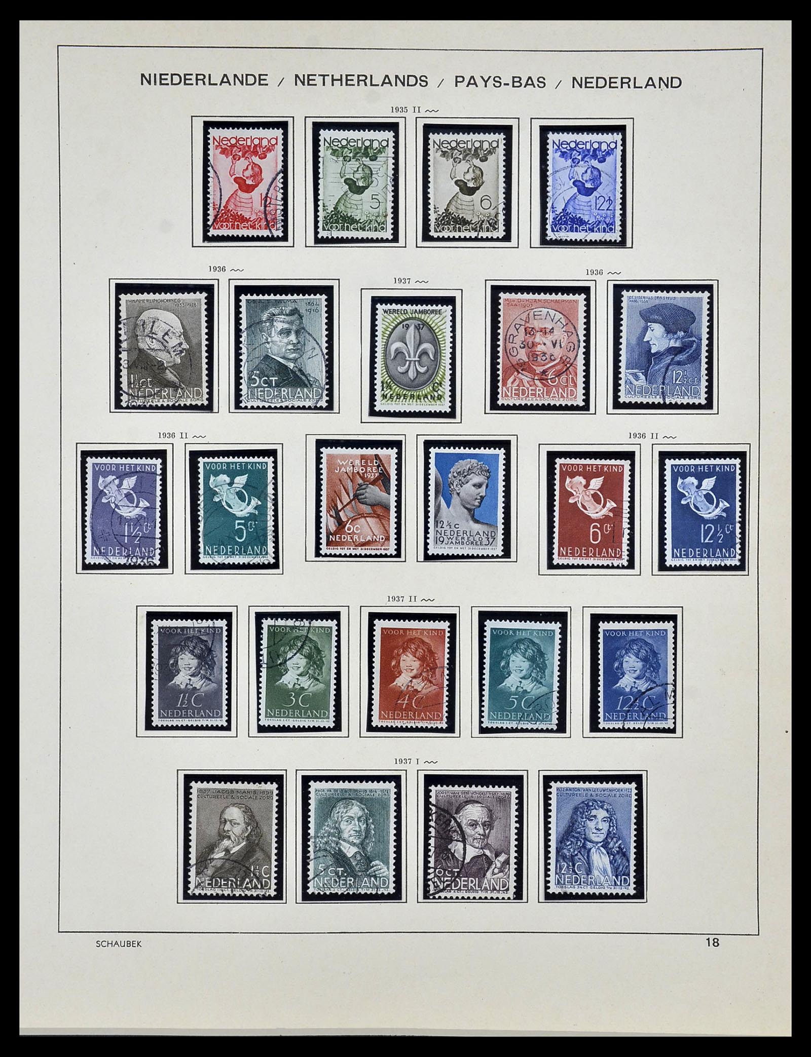 34040 017 - Postzegelverzameling 34040 Nederland 1852-1992.