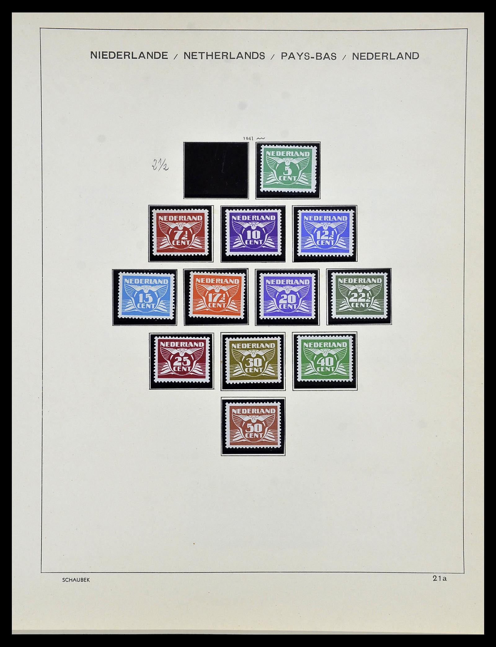 34040 021 - Postzegelverzameling 34040 Nederland 1852-1992.