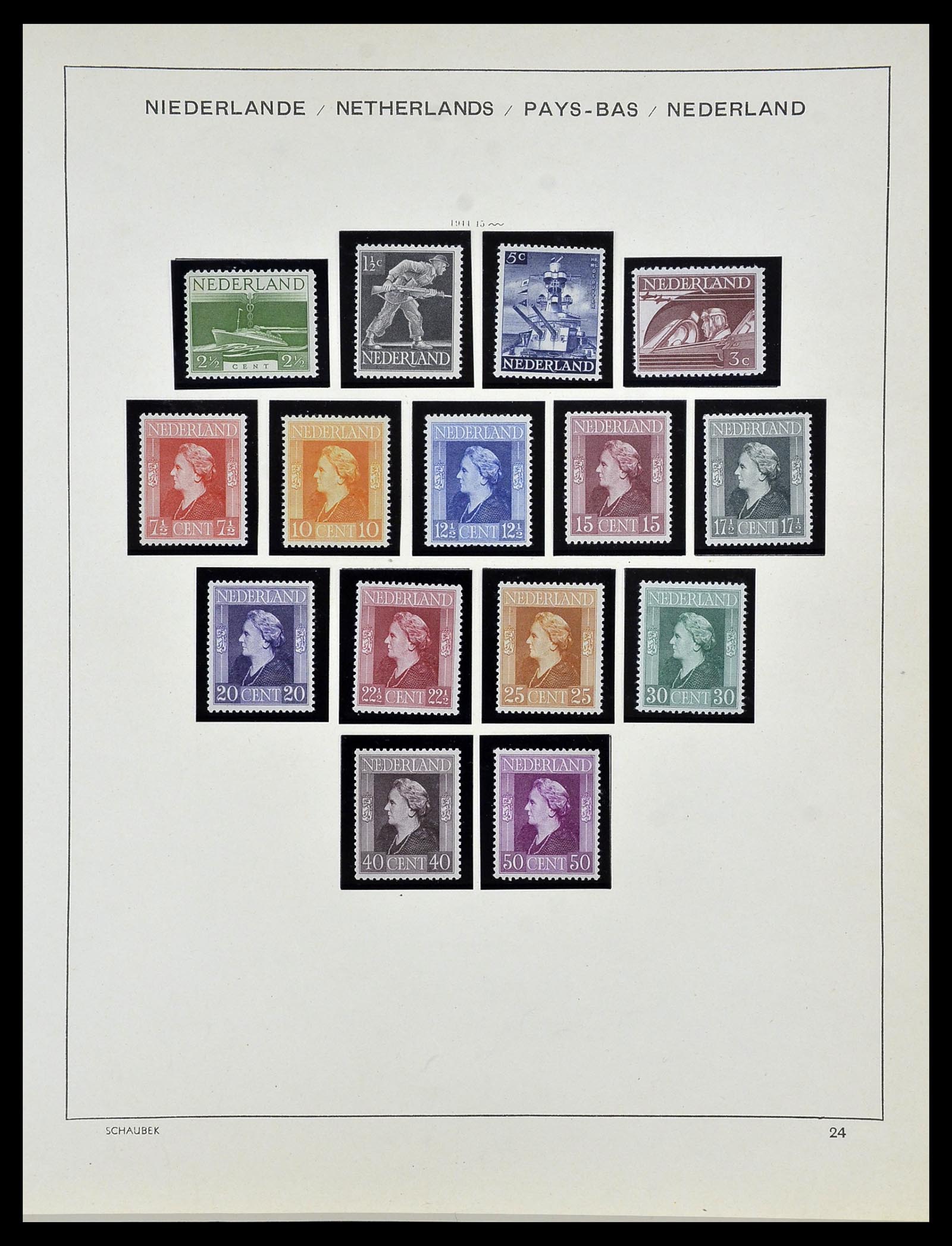 34040 024 - Postzegelverzameling 34040 Nederland 1852-1992.