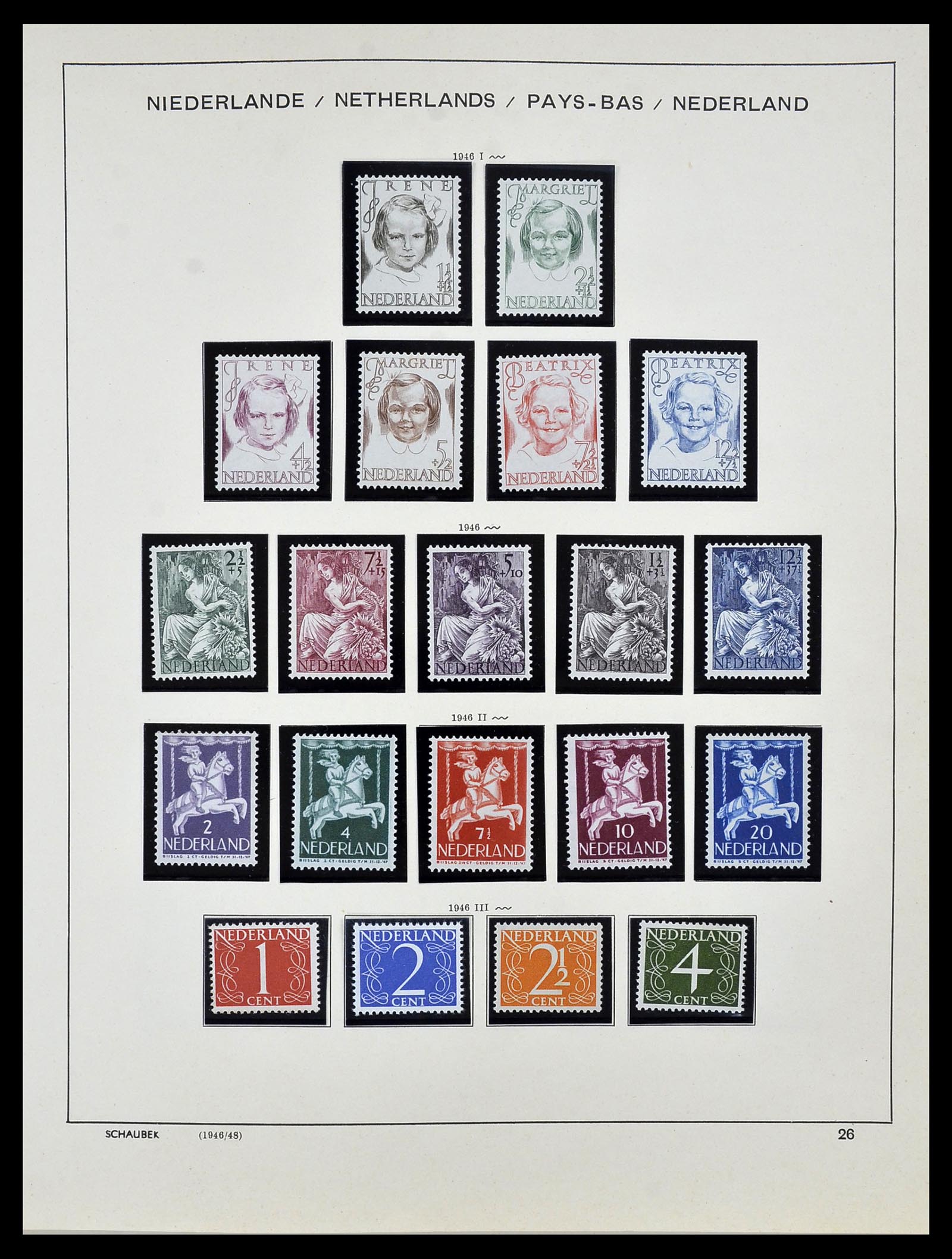 34040 026 - Postzegelverzameling 34040 Nederland 1852-1992.