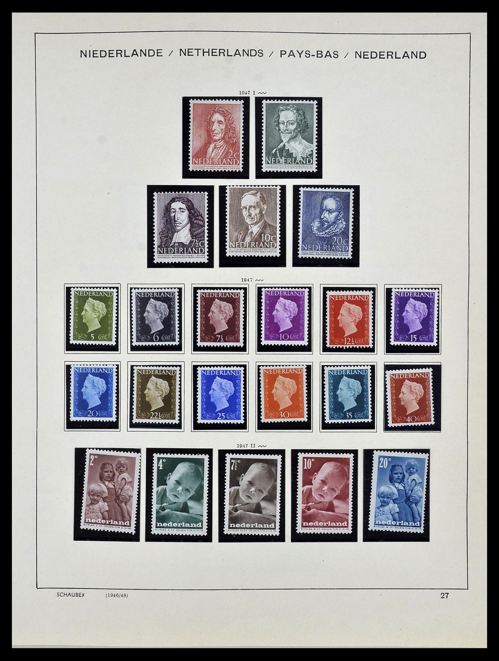 34040 027 - Postzegelverzameling 34040 Nederland 1852-1992.