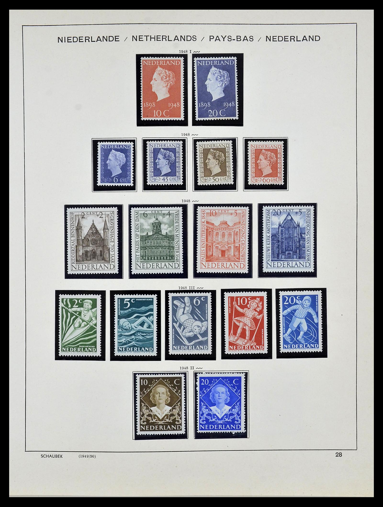 34040 028 - Postzegelverzameling 34040 Nederland 1852-1992.