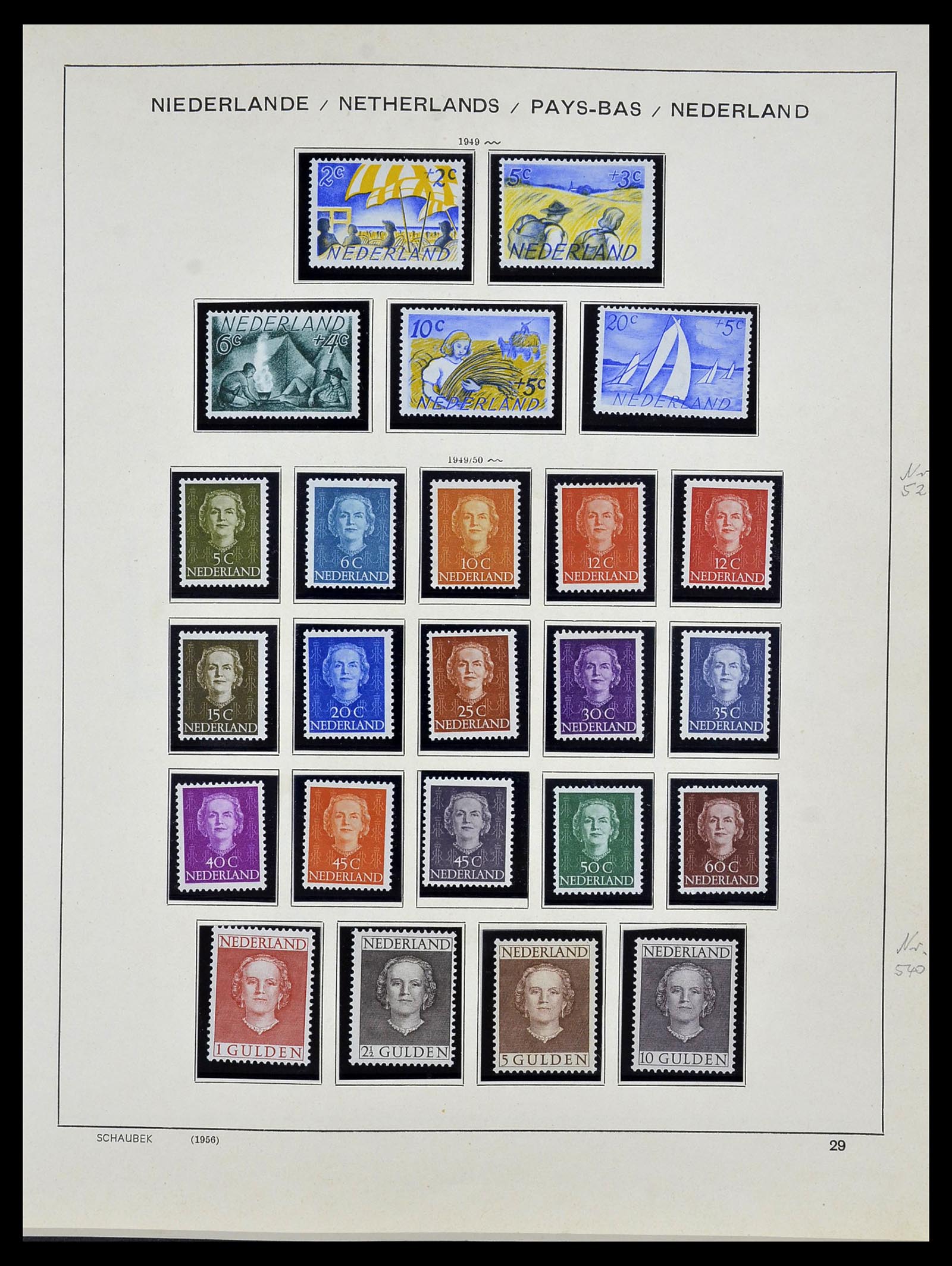 34040 029 - Postzegelverzameling 34040 Nederland 1852-1992.