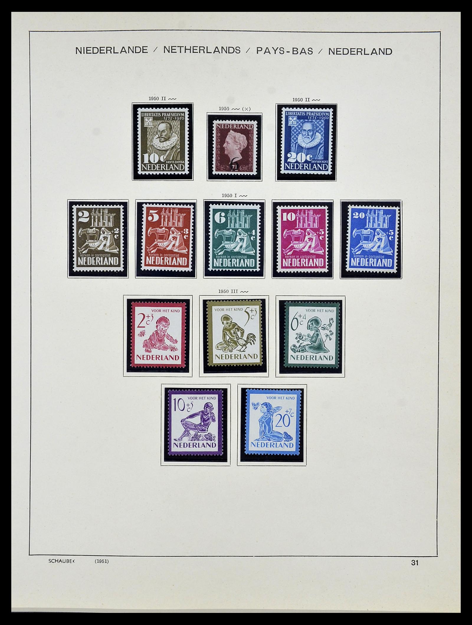 34040 031 - Postzegelverzameling 34040 Nederland 1852-1992.