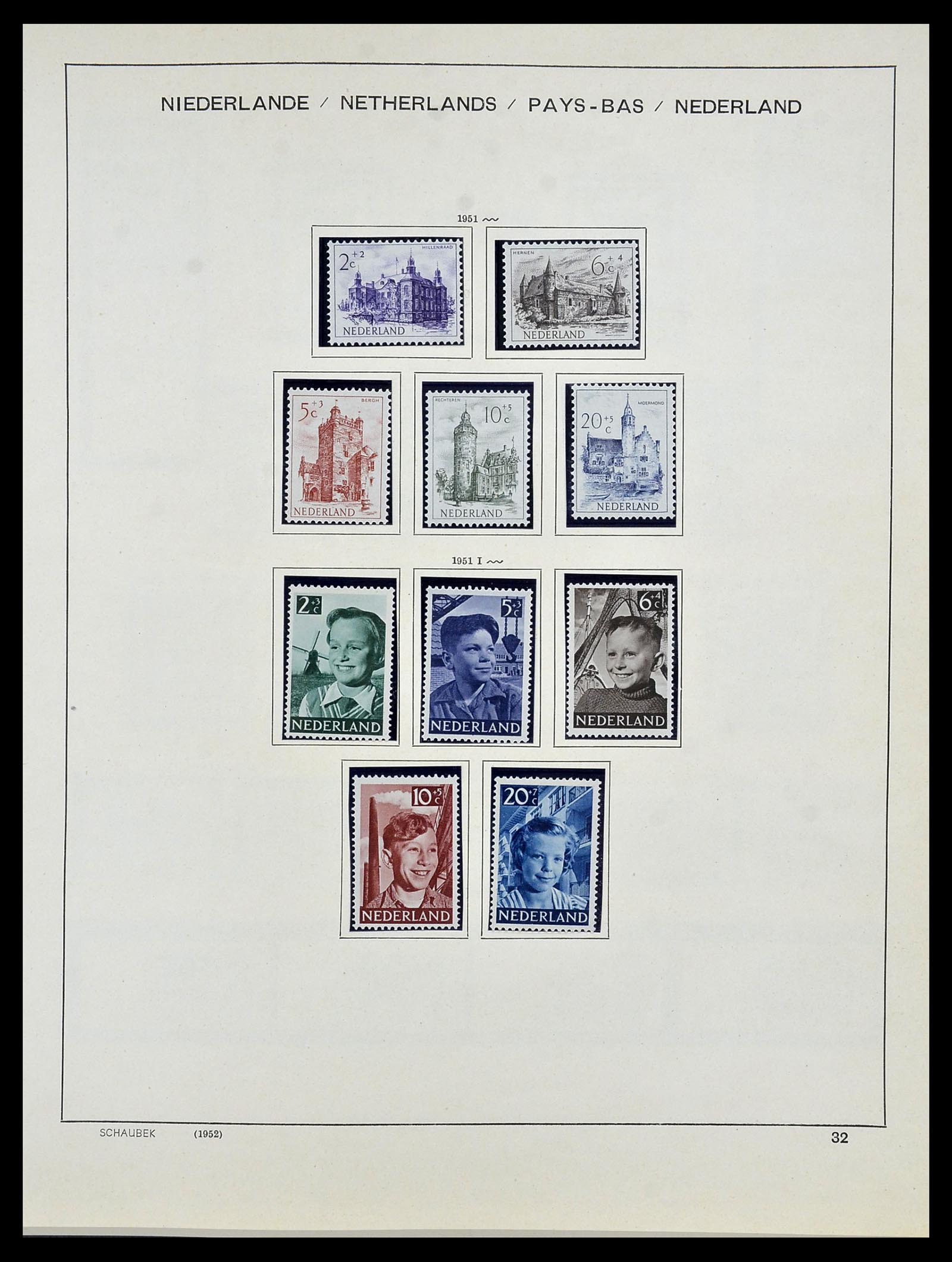 34040 032 - Postzegelverzameling 34040 Nederland 1852-1992.