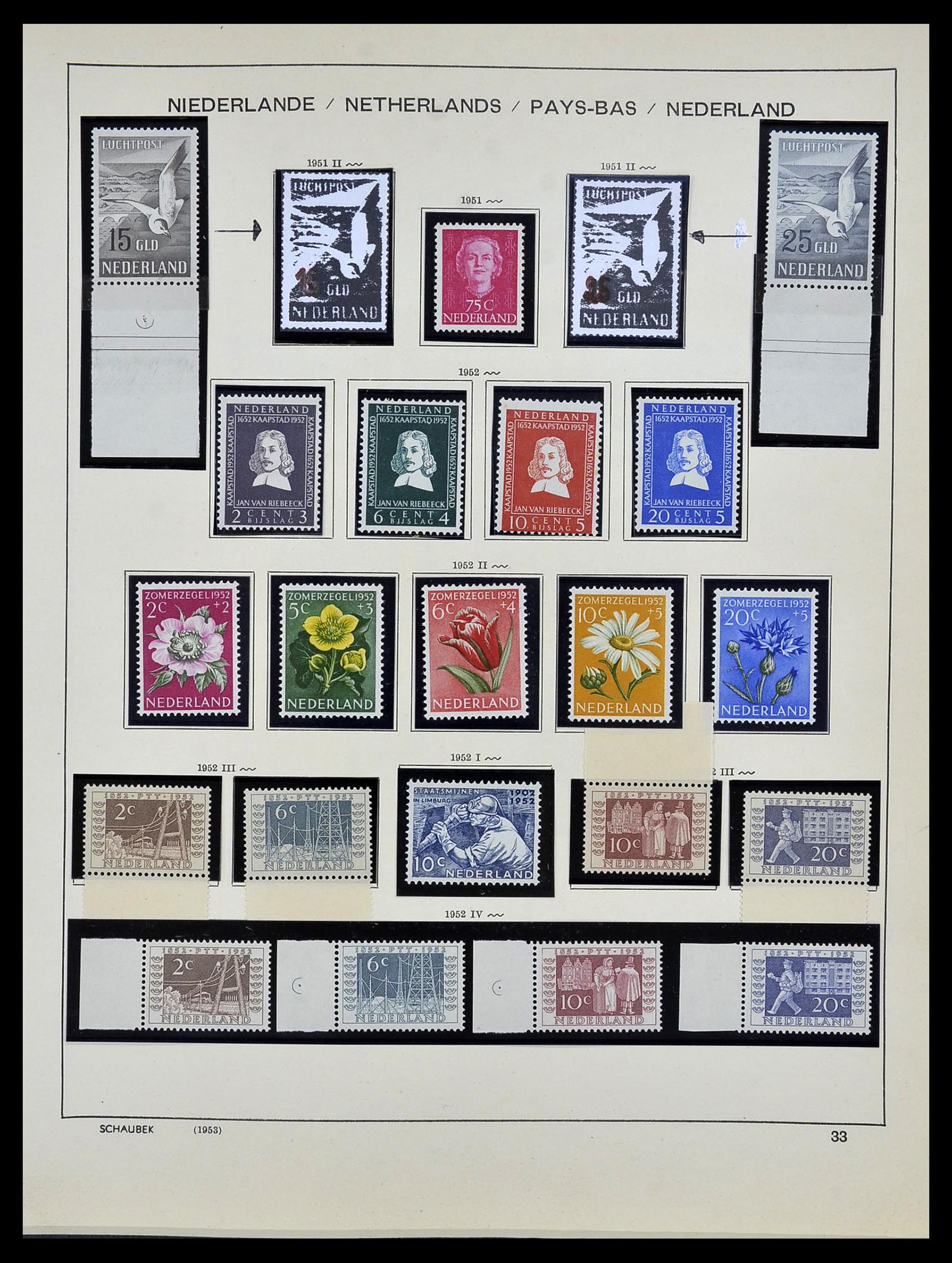 34040 033 - Postzegelverzameling 34040 Nederland 1852-1992.