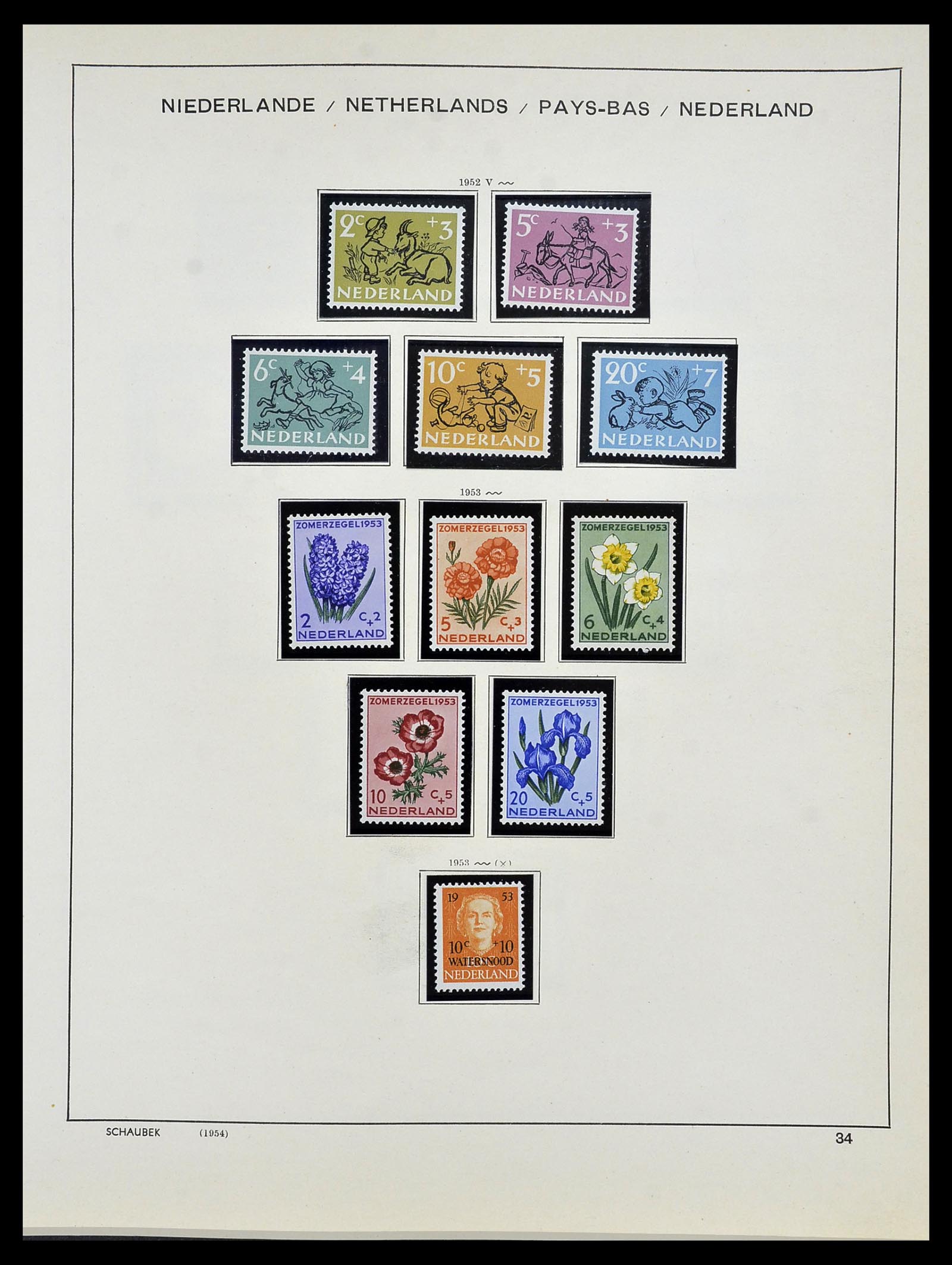 34040 034 - Postzegelverzameling 34040 Nederland 1852-1992.