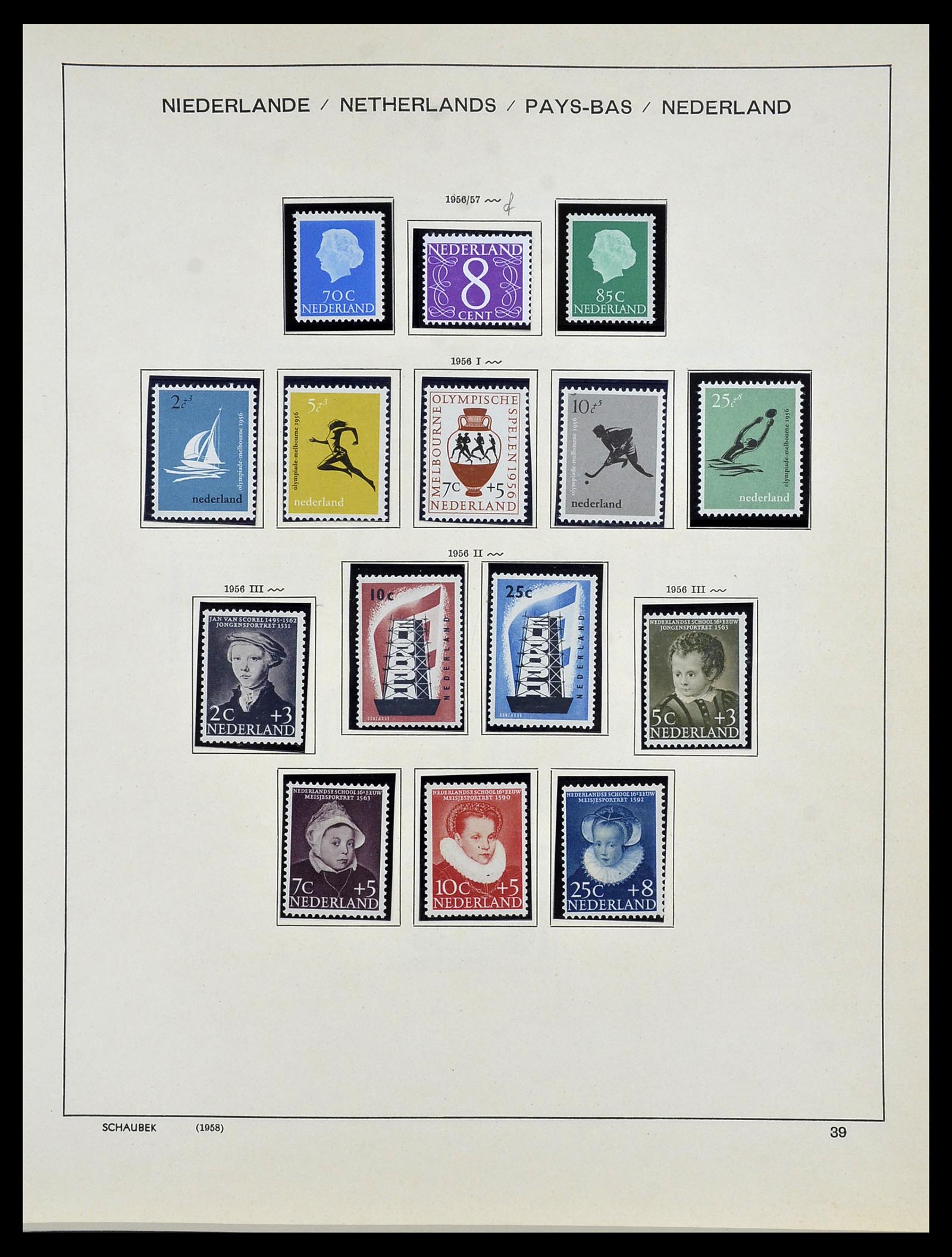 34040 039 - Postzegelverzameling 34040 Nederland 1852-1992.