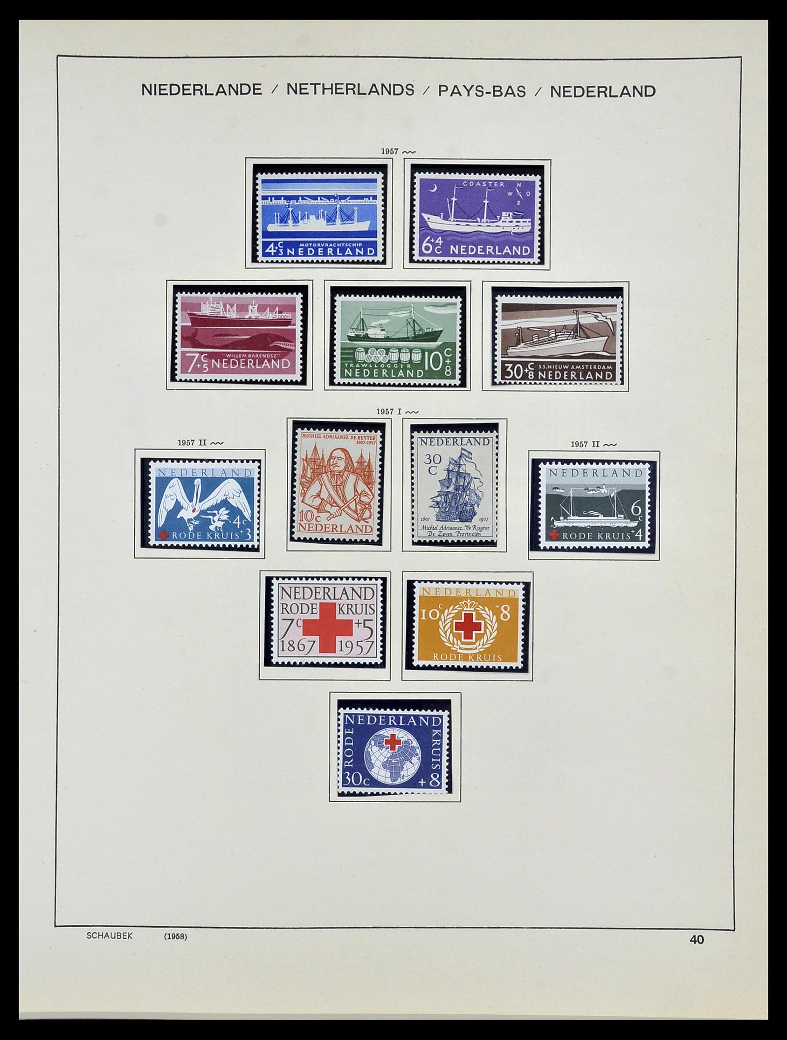 34040 040 - Postzegelverzameling 34040 Nederland 1852-1992.