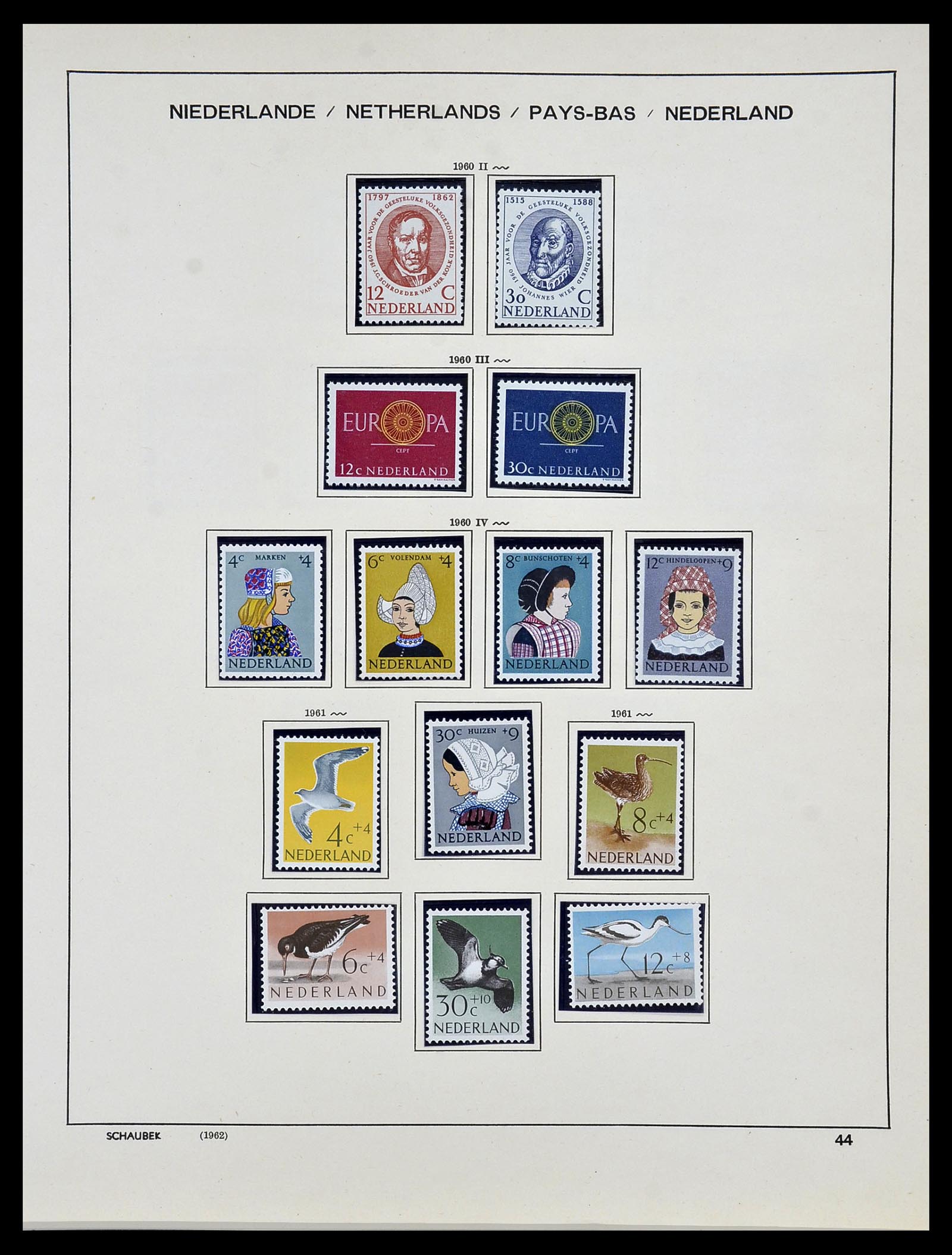 34040 044 - Postzegelverzameling 34040 Nederland 1852-1992.