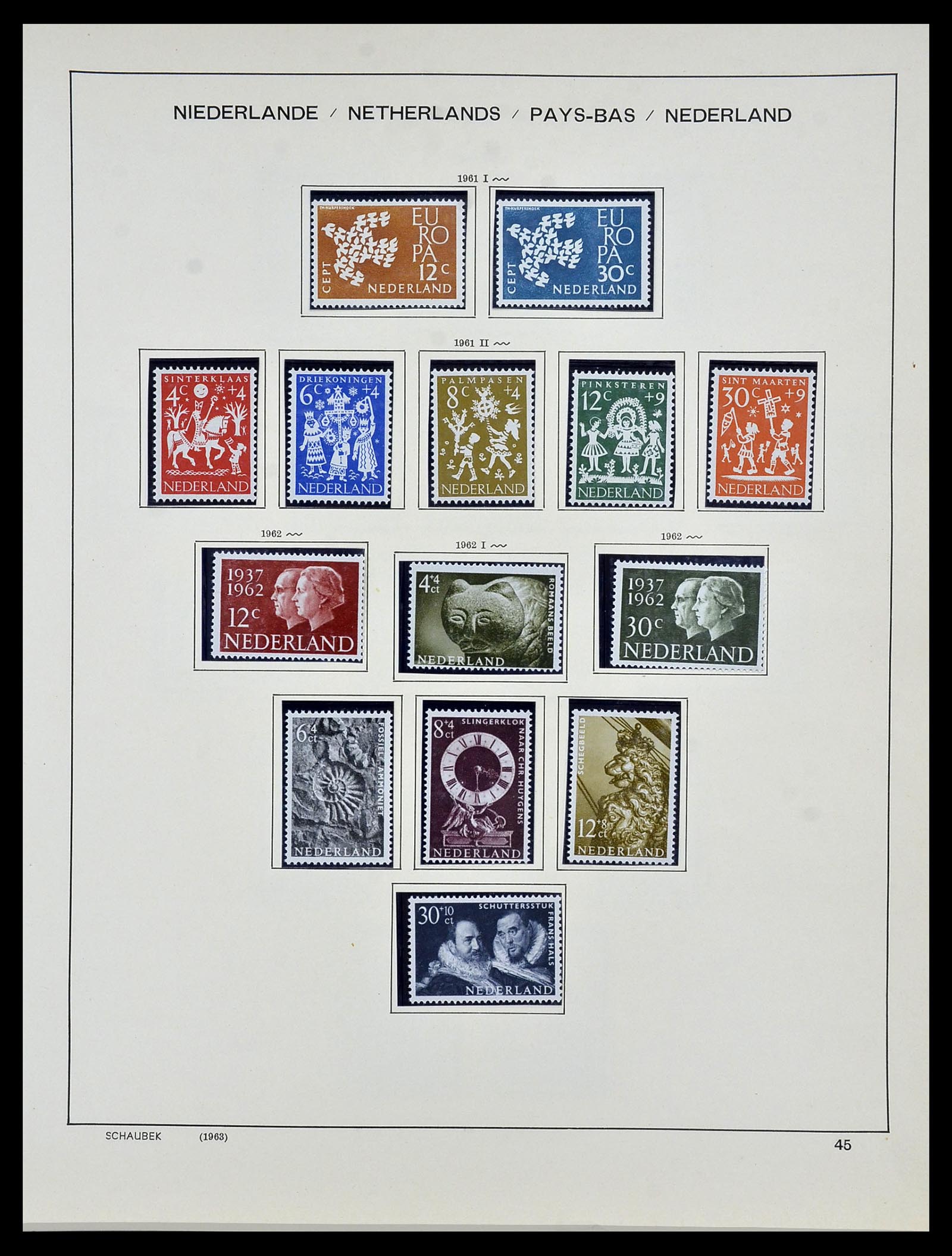 34040 045 - Postzegelverzameling 34040 Nederland 1852-1992.