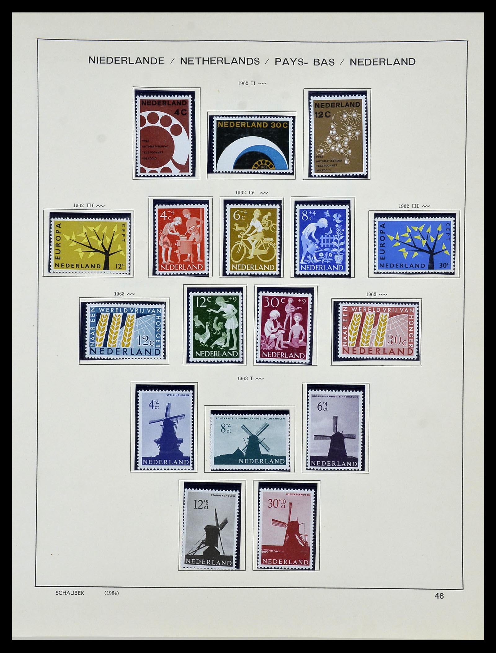 34040 046 - Postzegelverzameling 34040 Nederland 1852-1992.