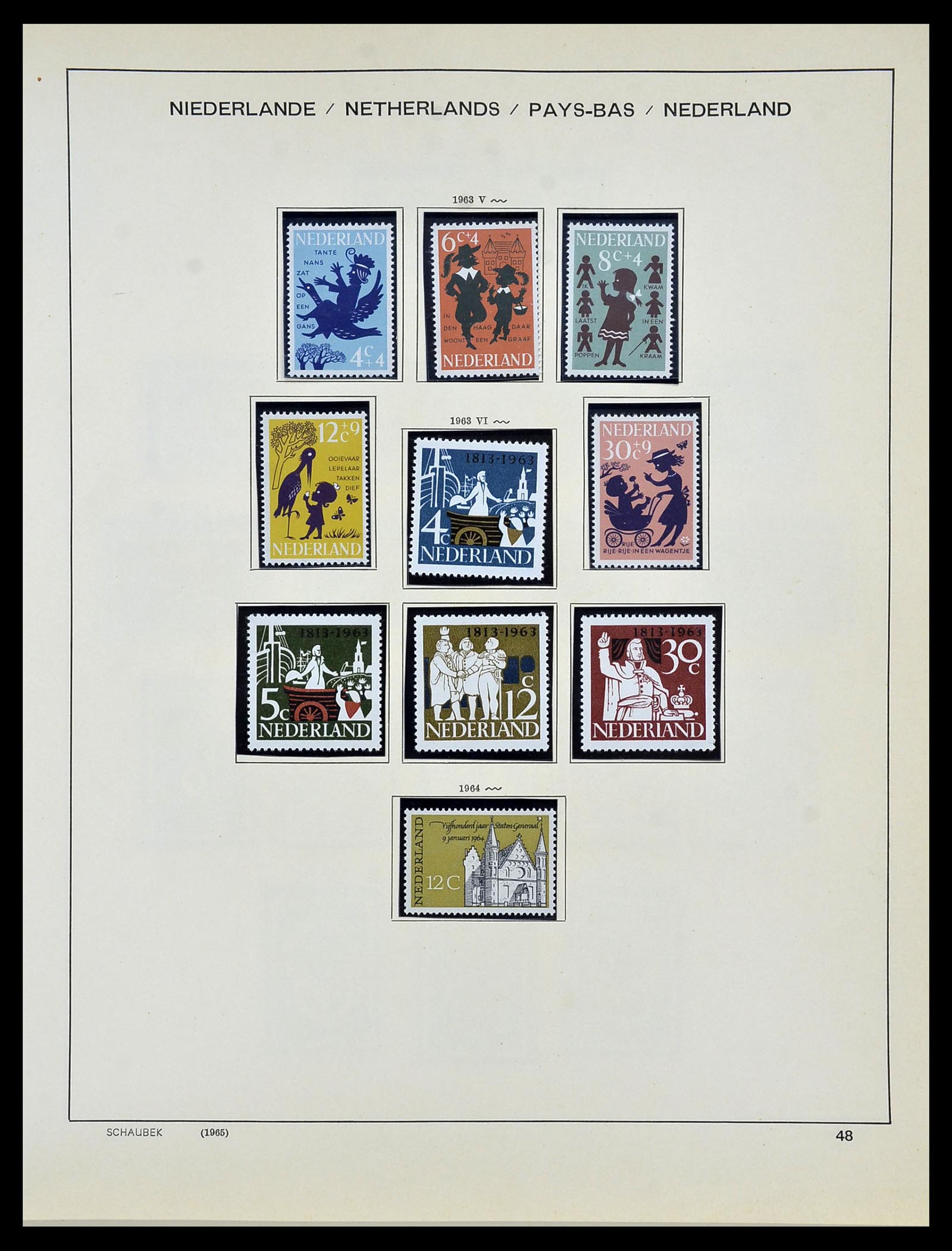 34040 048 - Postzegelverzameling 34040 Nederland 1852-1992.