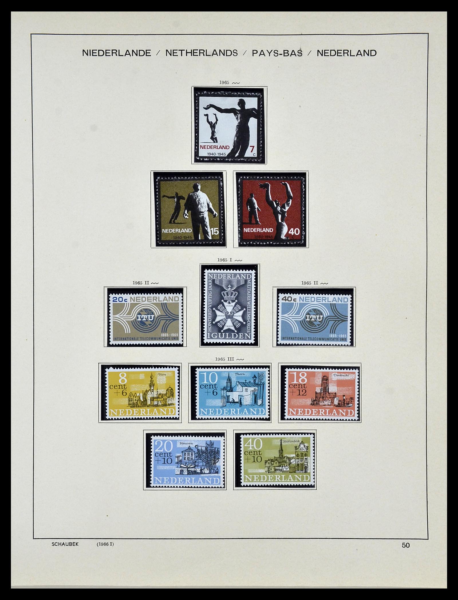 34040 050 - Postzegelverzameling 34040 Nederland 1852-1992.