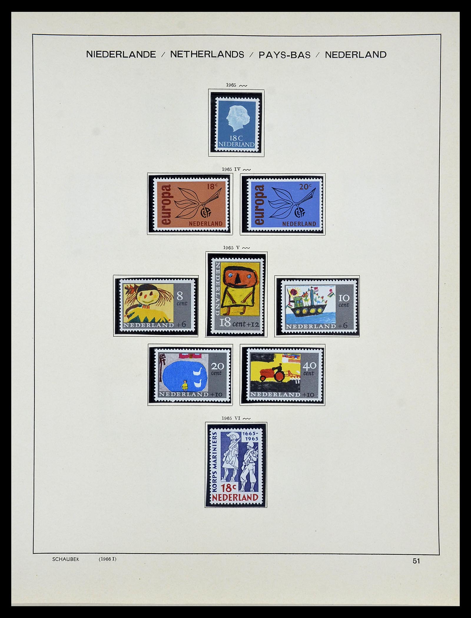 34040 051 - Postzegelverzameling 34040 Nederland 1852-1992.