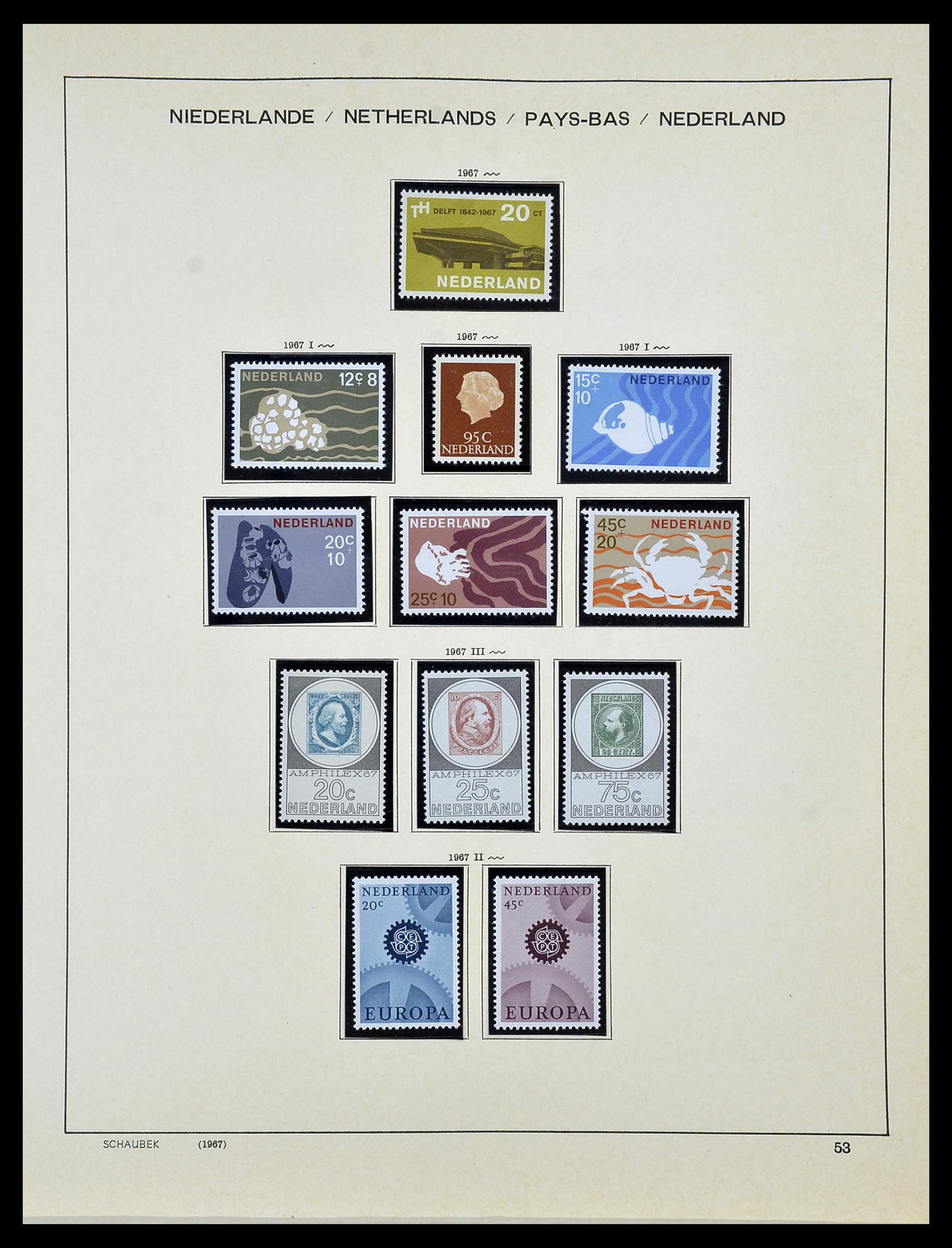 34040 054 - Postzegelverzameling 34040 Nederland 1852-1992.