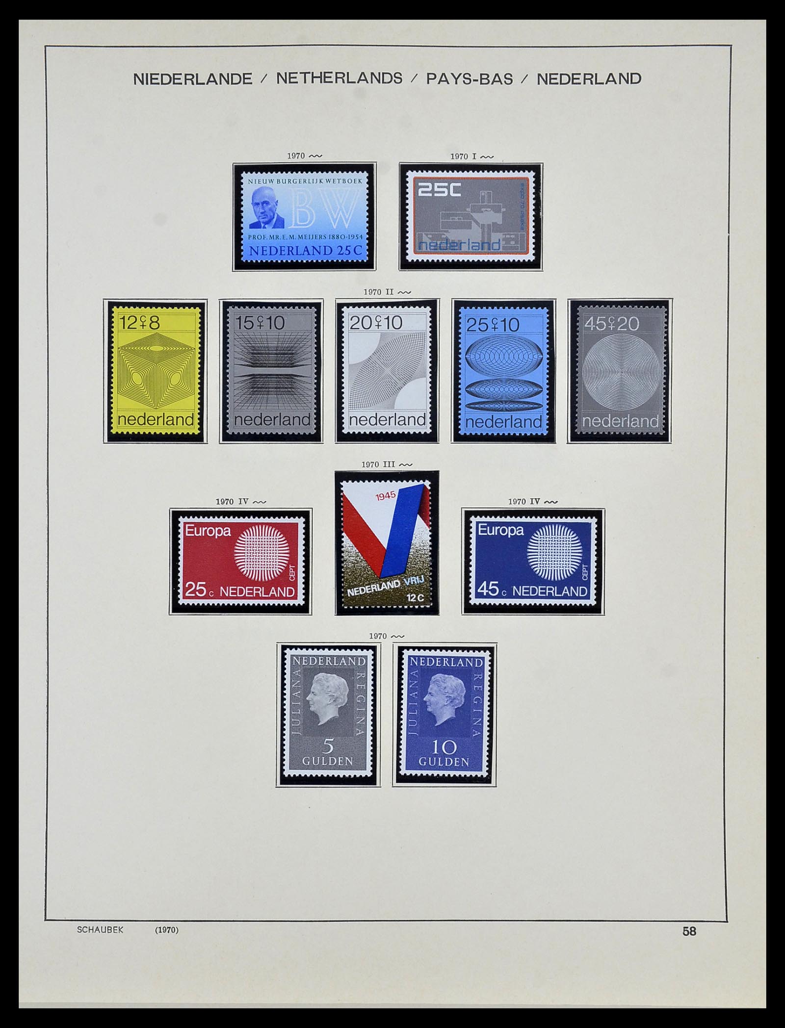 34040 061 - Postzegelverzameling 34040 Nederland 1852-1992.