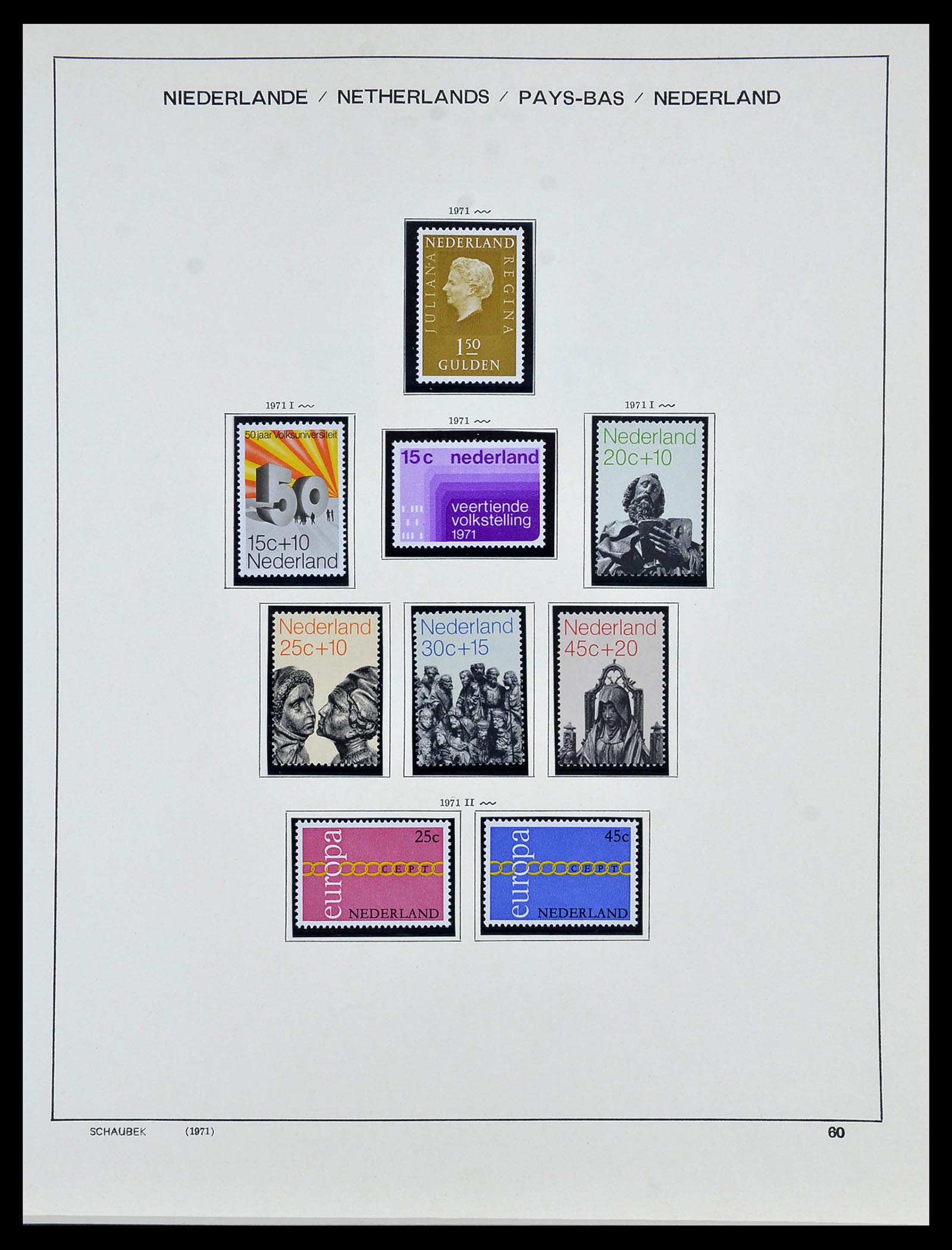 34040 063 - Postzegelverzameling 34040 Nederland 1852-1992.