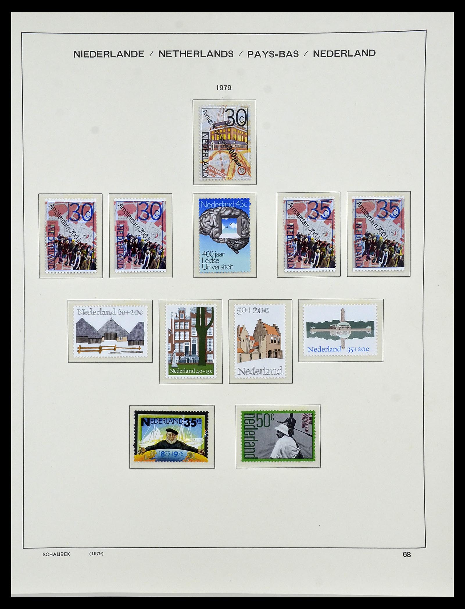 34040 072 - Postzegelverzameling 34040 Nederland 1852-1992.