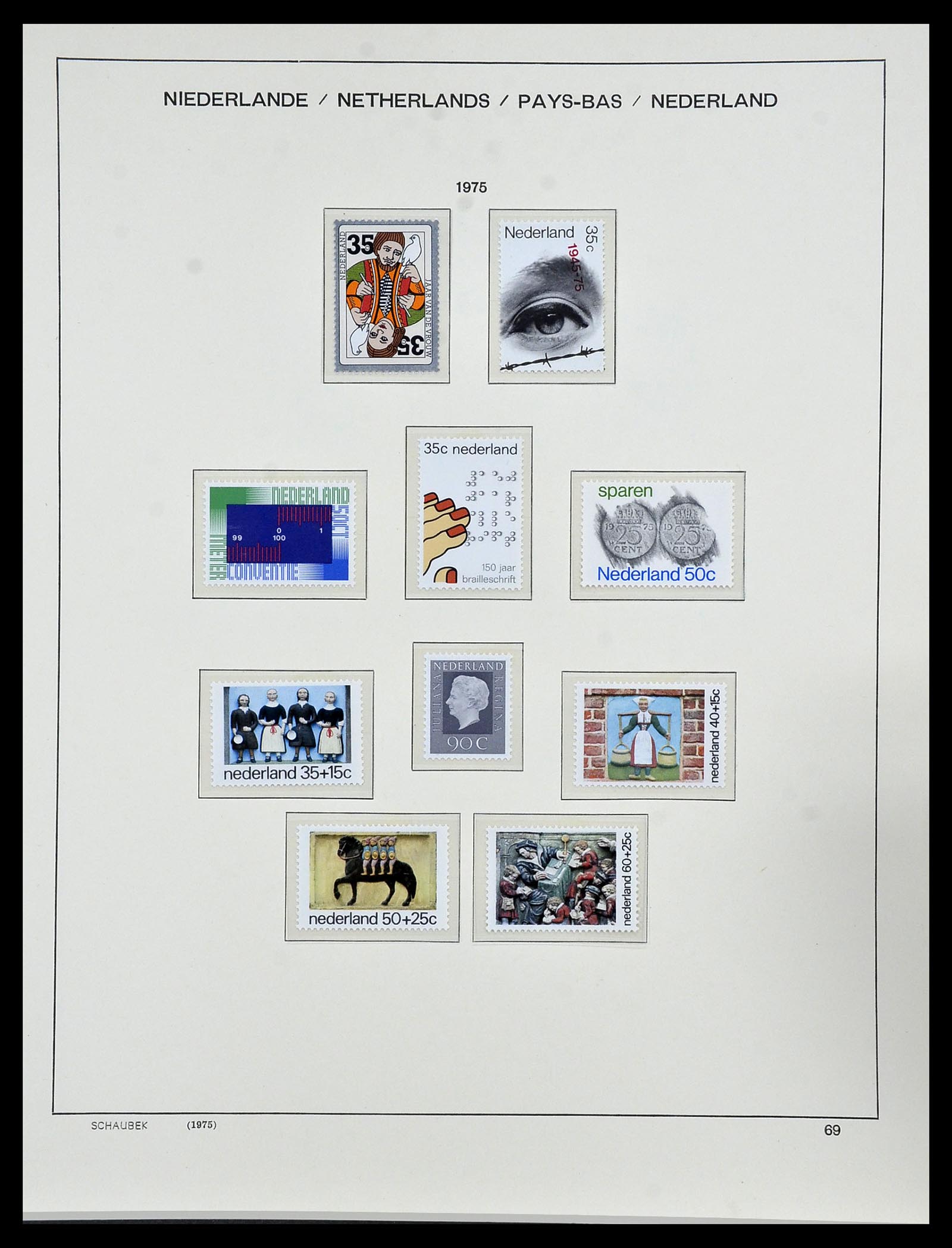 34040 073 - Postzegelverzameling 34040 Nederland 1852-1992.