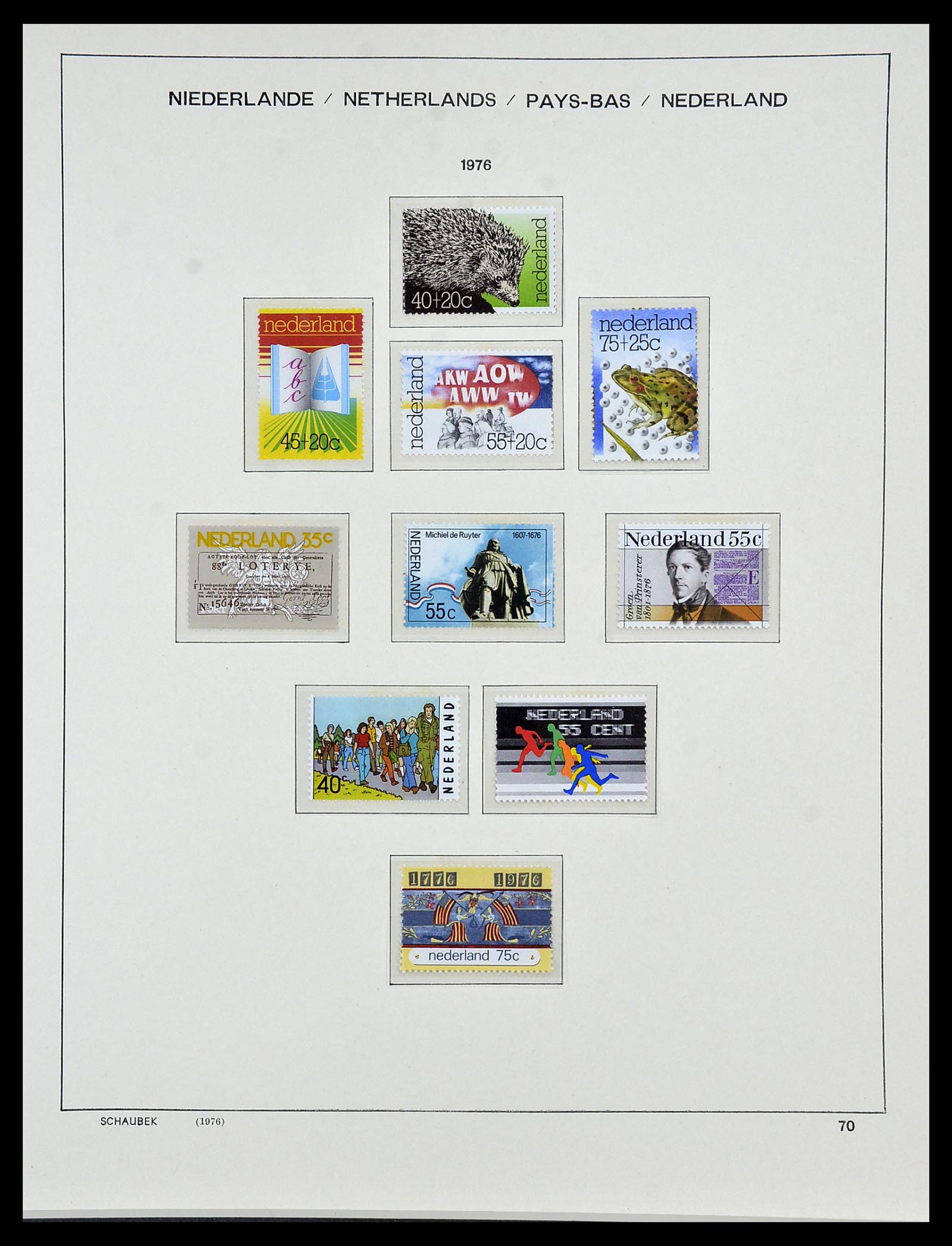 34040 074 - Postzegelverzameling 34040 Nederland 1852-1992.