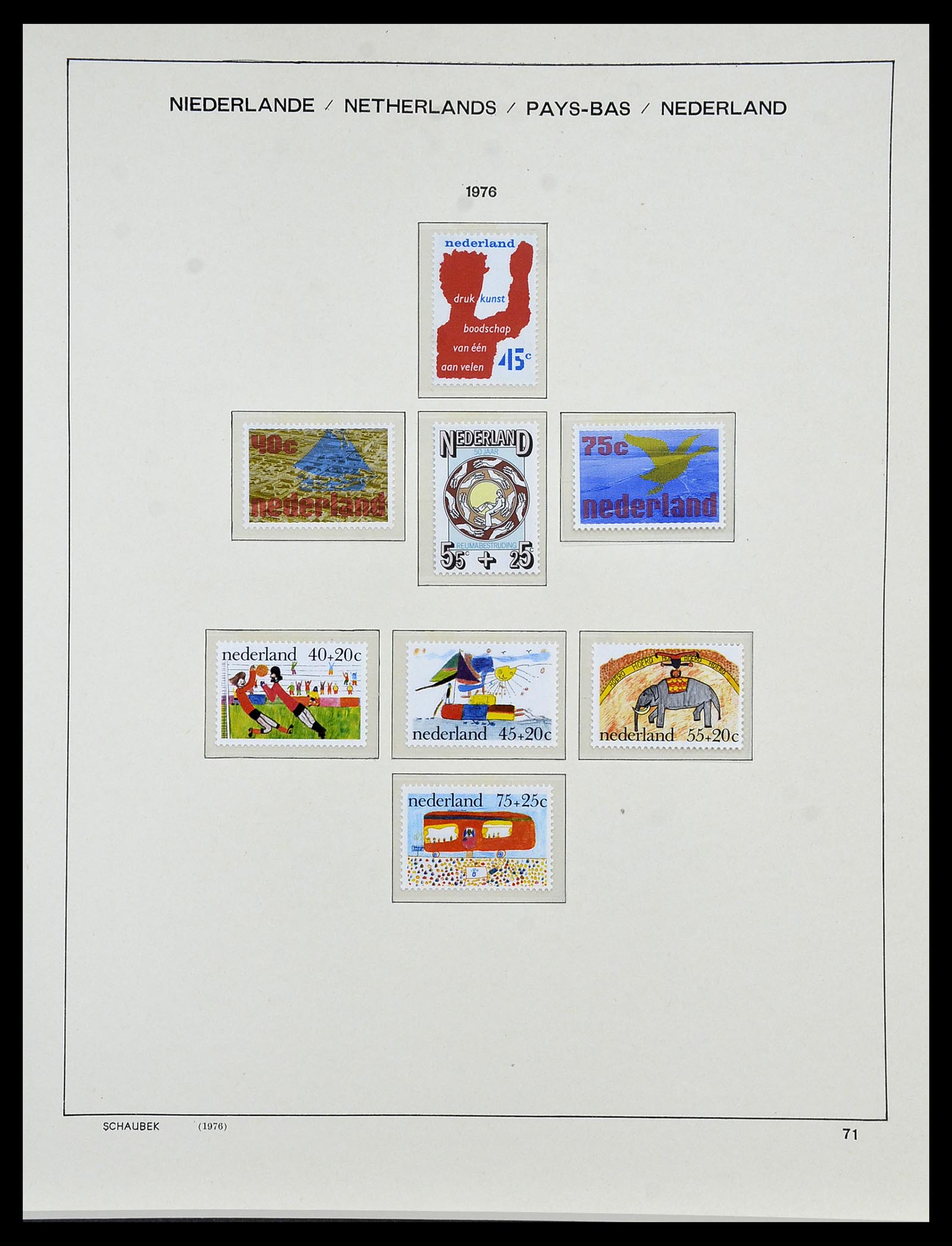 34040 075 - Postzegelverzameling 34040 Nederland 1852-1992.