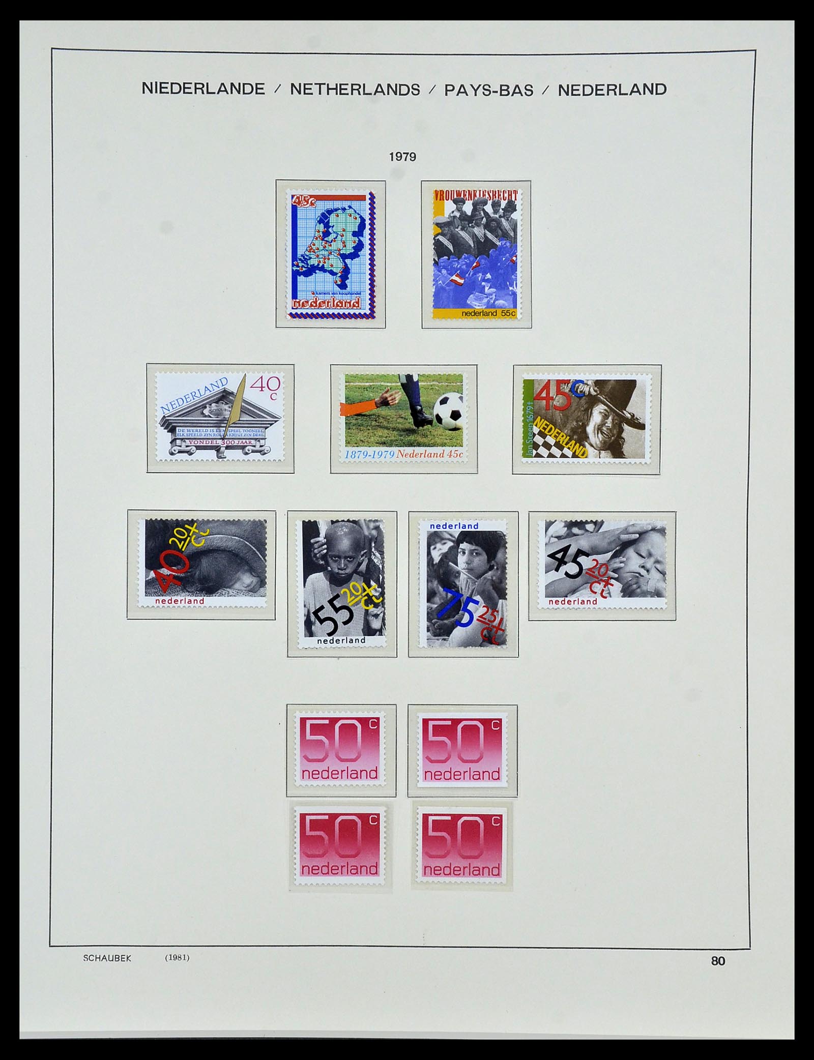 34040 084 - Postzegelverzameling 34040 Nederland 1852-1992.