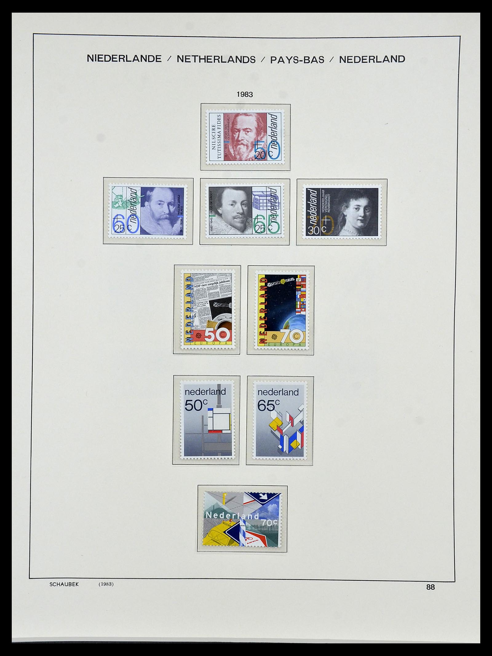 34040 093 - Postzegelverzameling 34040 Nederland 1852-1992.