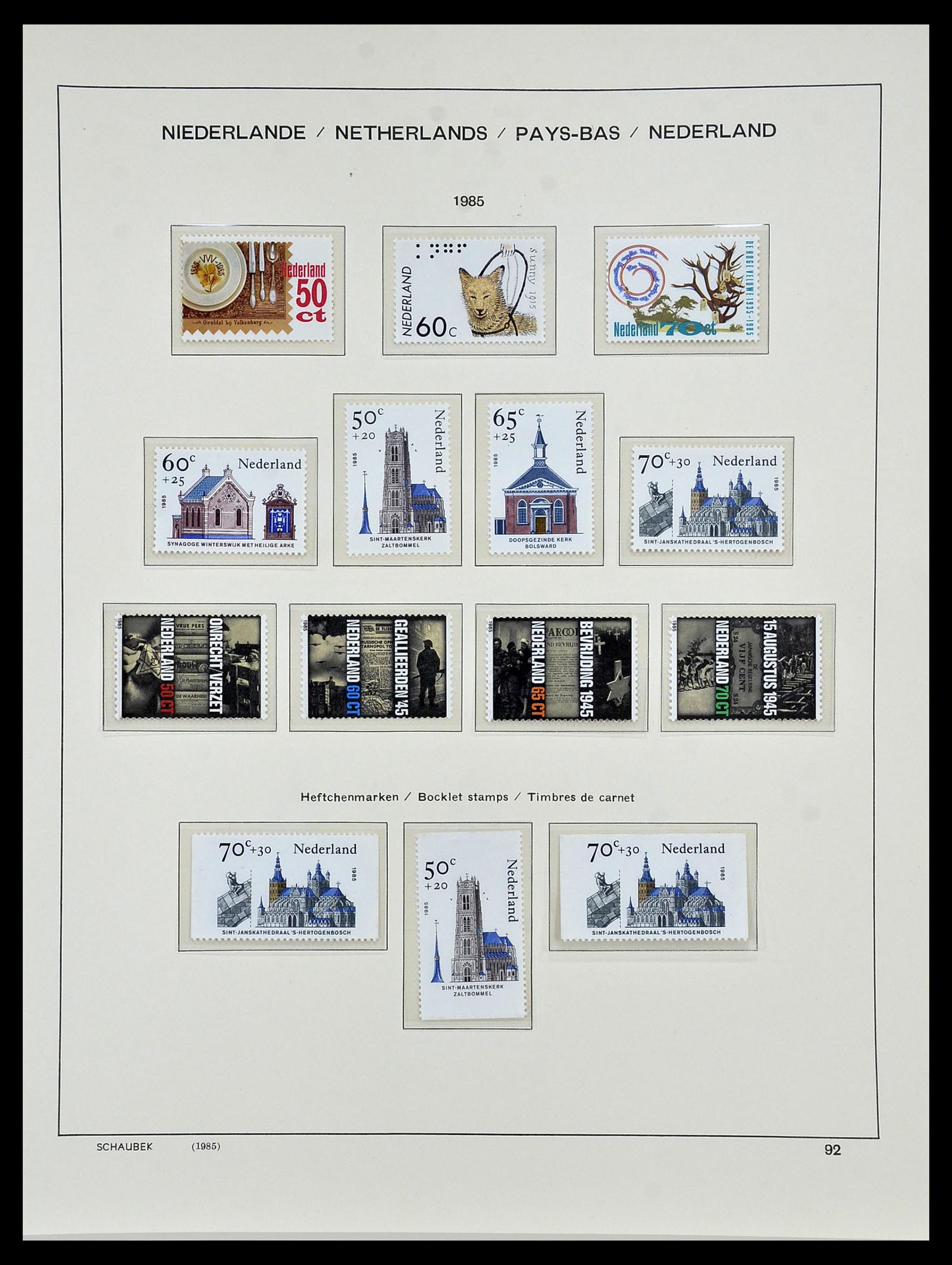 34040 097 - Postzegelverzameling 34040 Nederland 1852-1992.