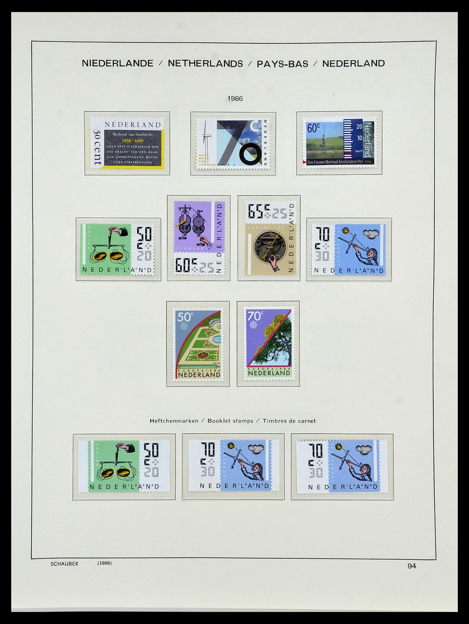 34040 099 - Postzegelverzameling 34040 Nederland 1852-1992.