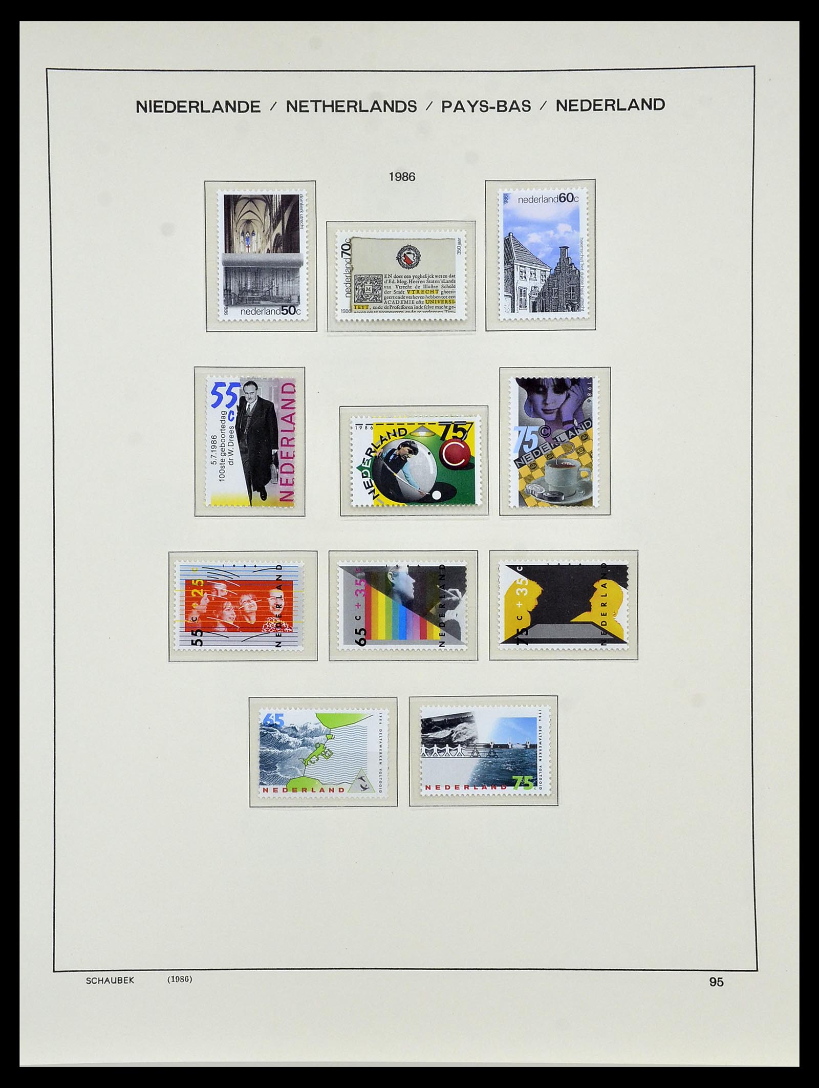 34040 100 - Postzegelverzameling 34040 Nederland 1852-1992.
