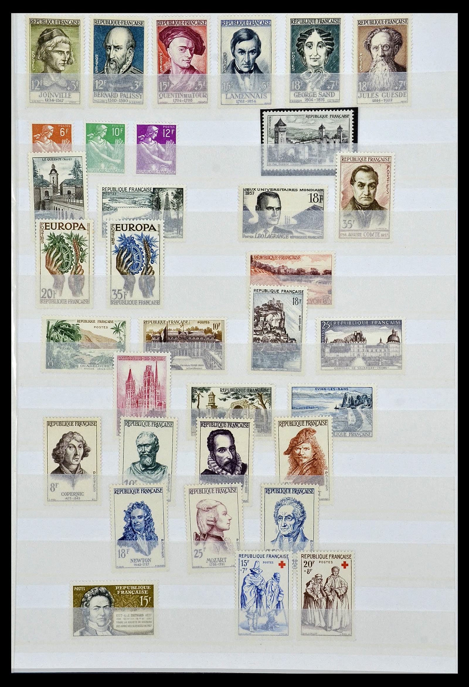 34041 013 - Postzegelverzameling 34041 Frankrijk 1945-1971.