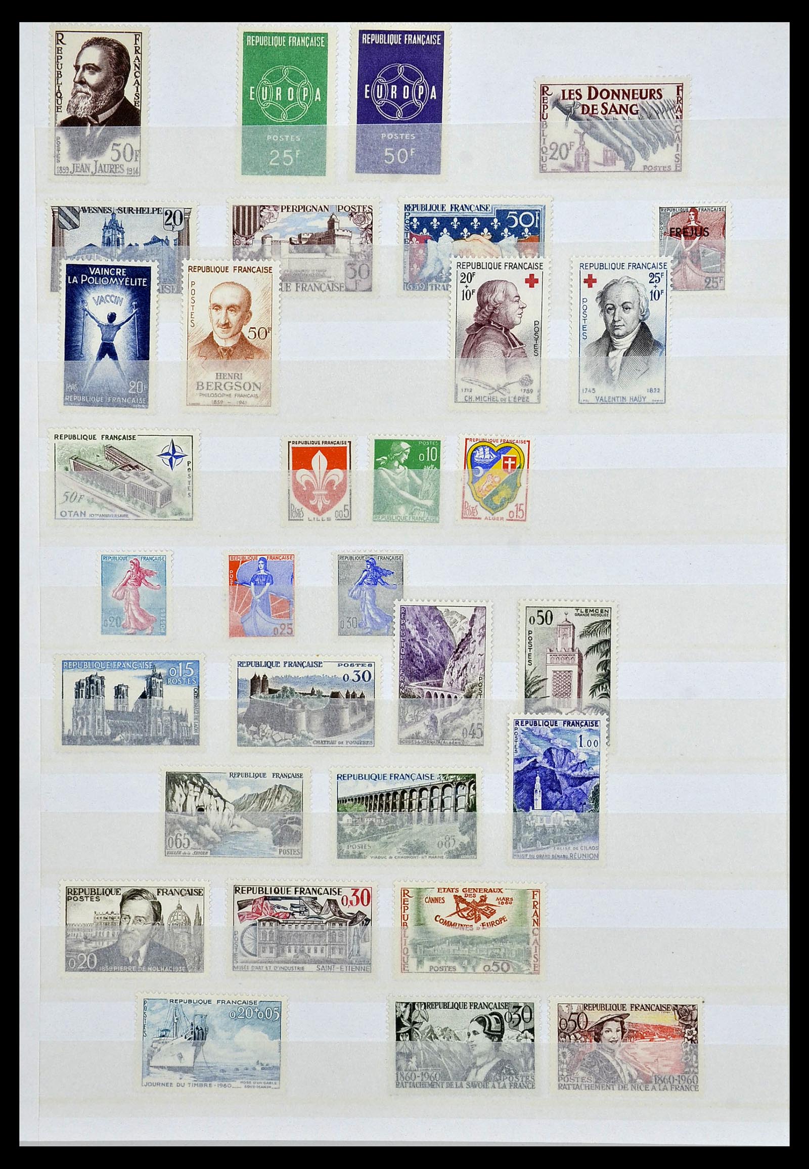 34041 016 - Postzegelverzameling 34041 Frankrijk 1945-1971.