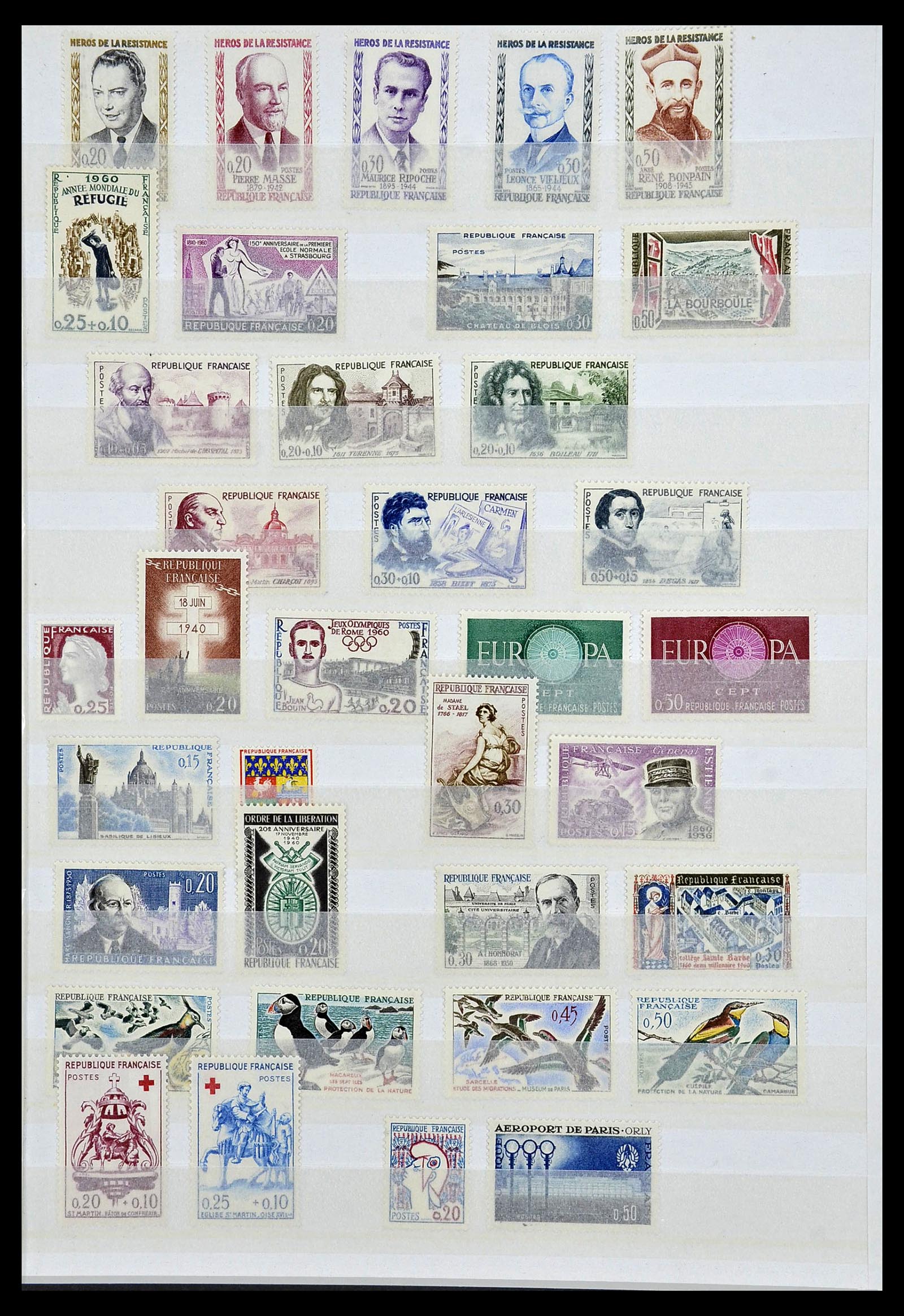34041 017 - Postzegelverzameling 34041 Frankrijk 1945-1971.