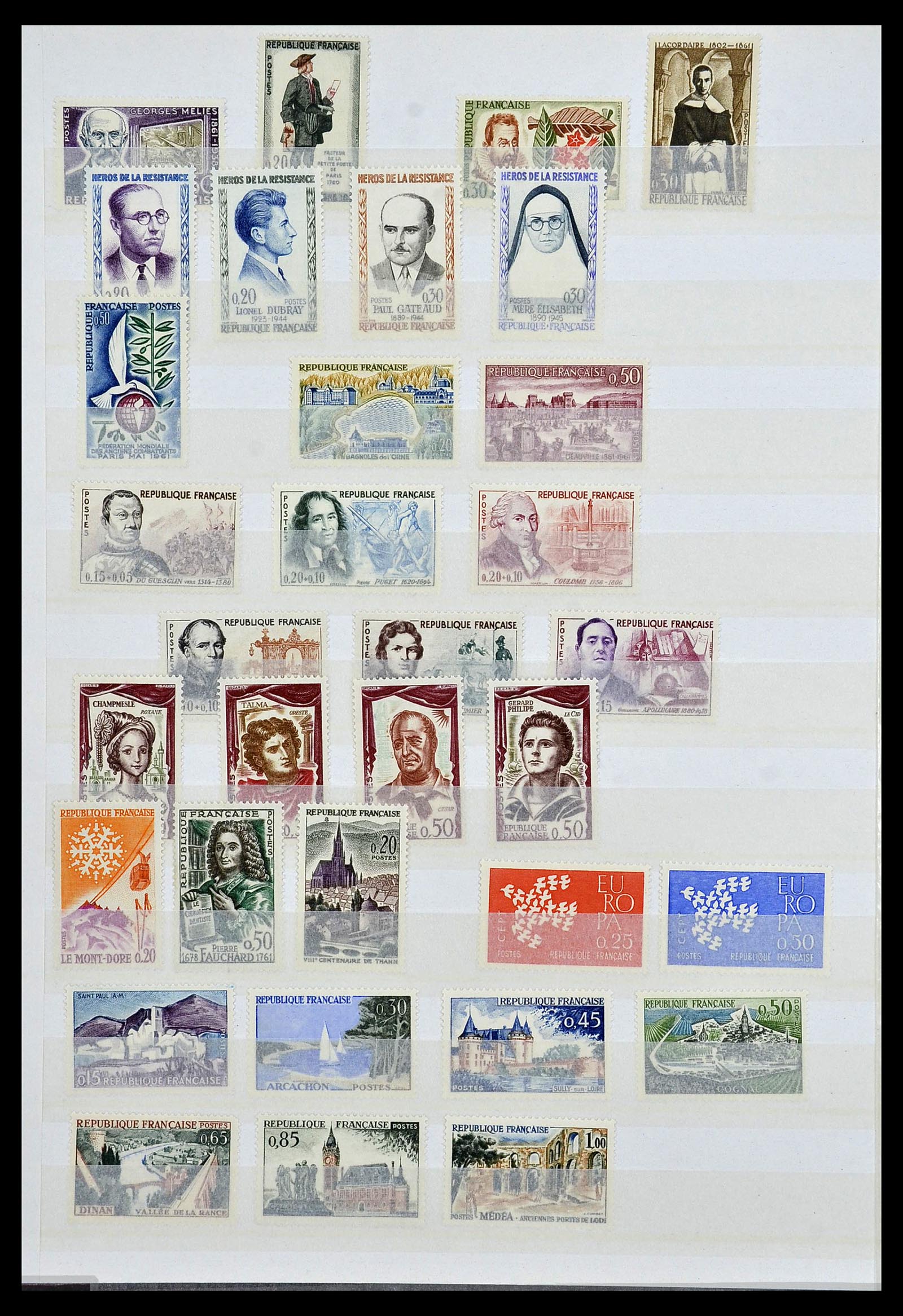 34041 018 - Postzegelverzameling 34041 Frankrijk 1945-1971.