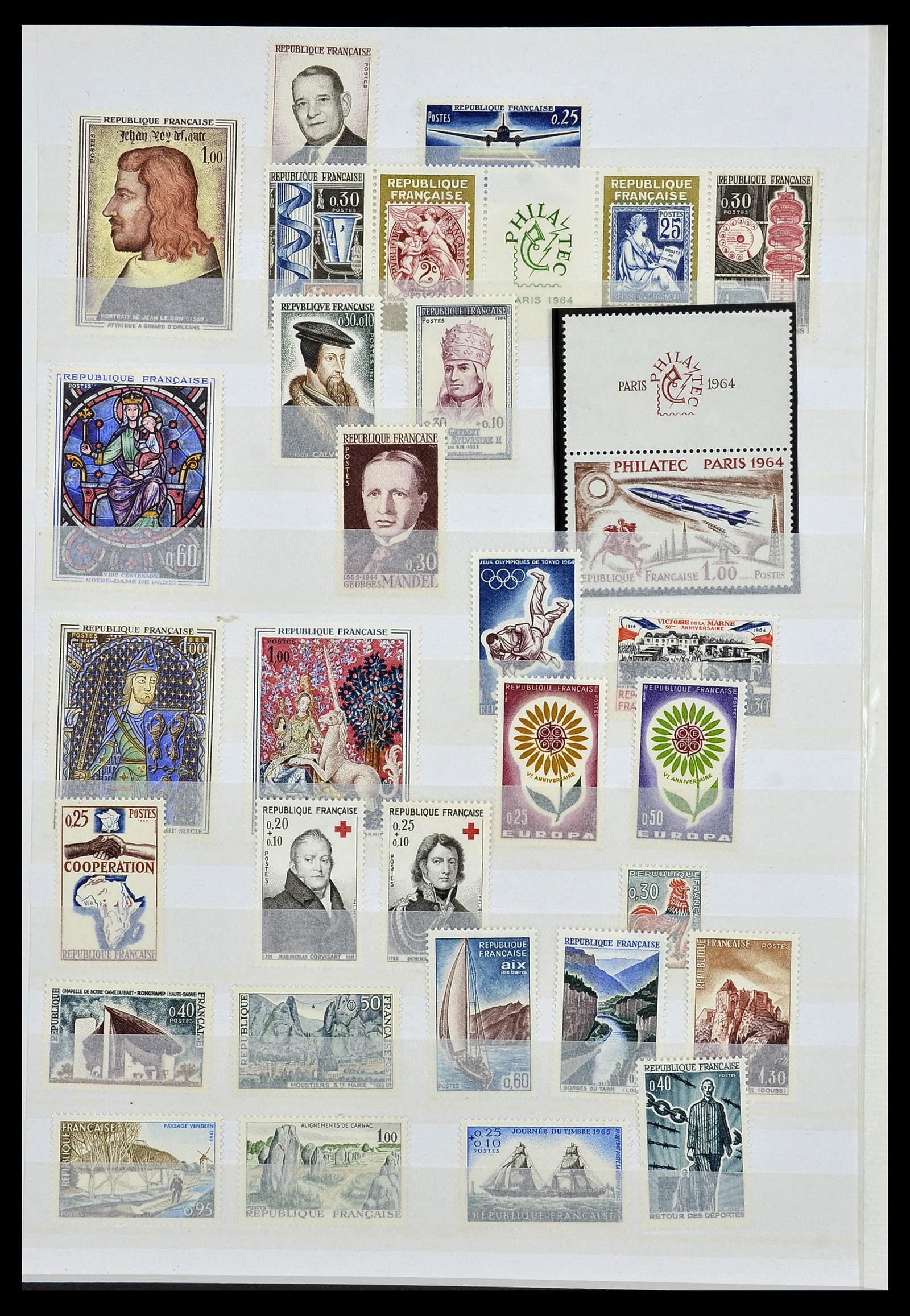 34041 022 - Postzegelverzameling 34041 Frankrijk 1945-1971.