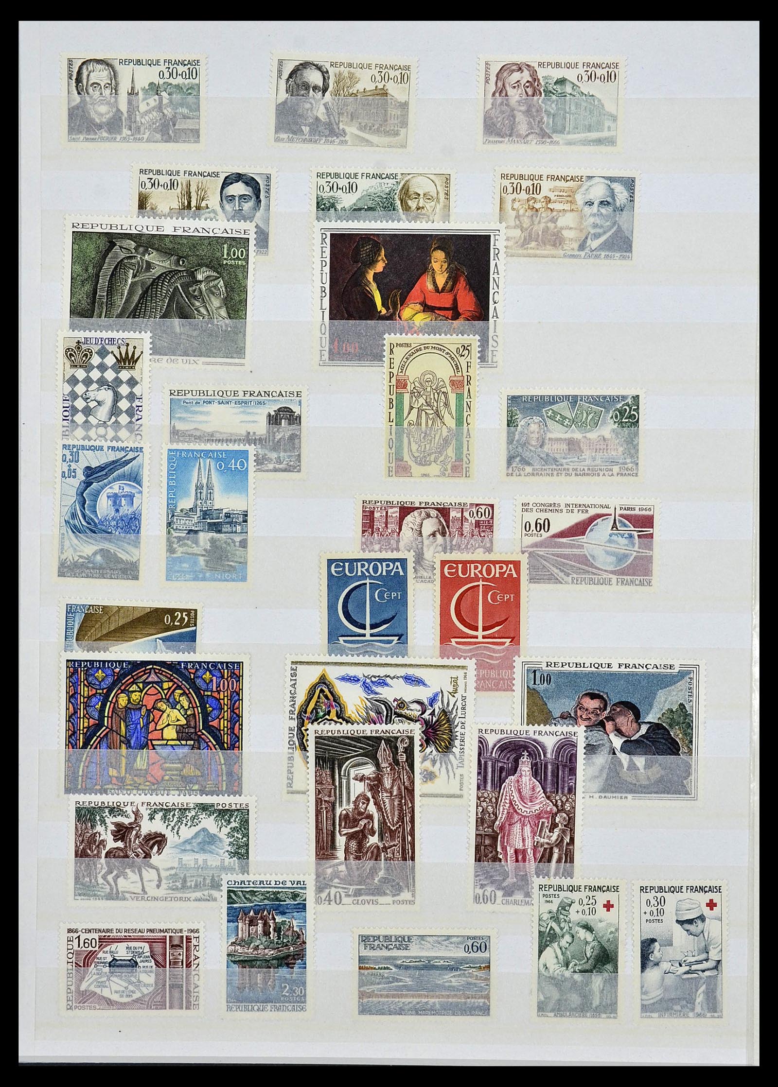 34041 024 - Postzegelverzameling 34041 Frankrijk 1945-1971.