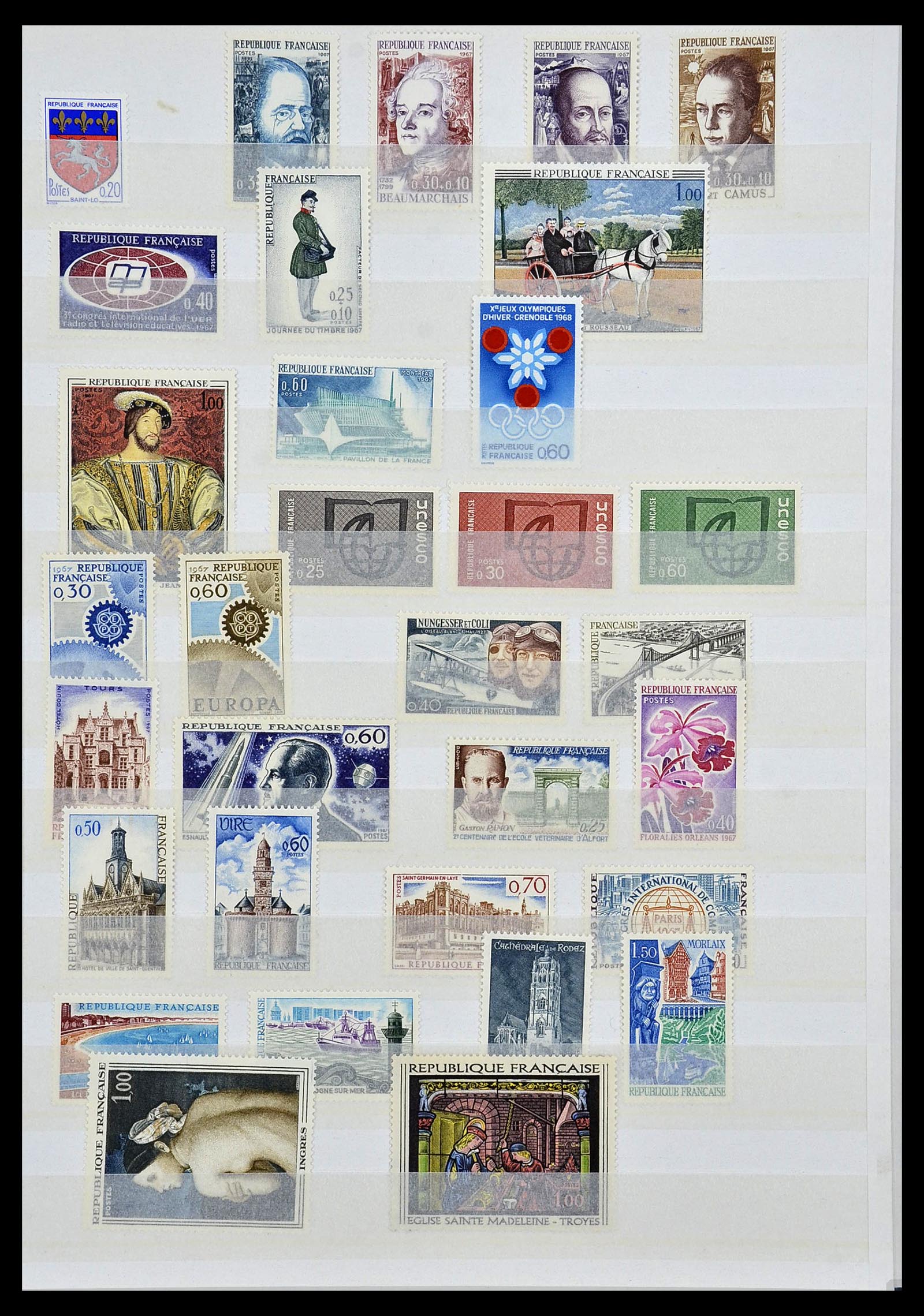 34041 025 - Postzegelverzameling 34041 Frankrijk 1945-1971.