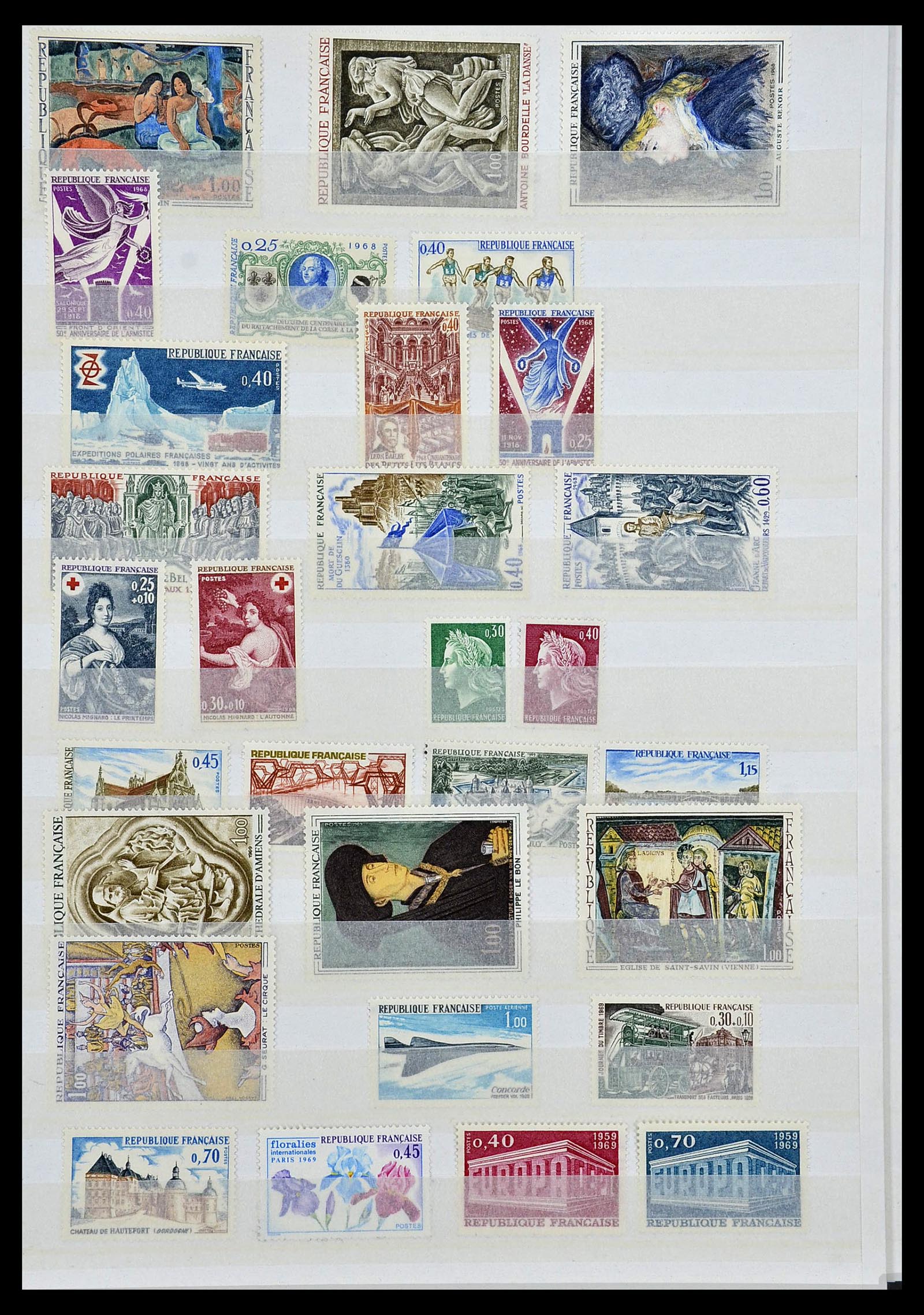 34041 027 - Postzegelverzameling 34041 Frankrijk 1945-1971.