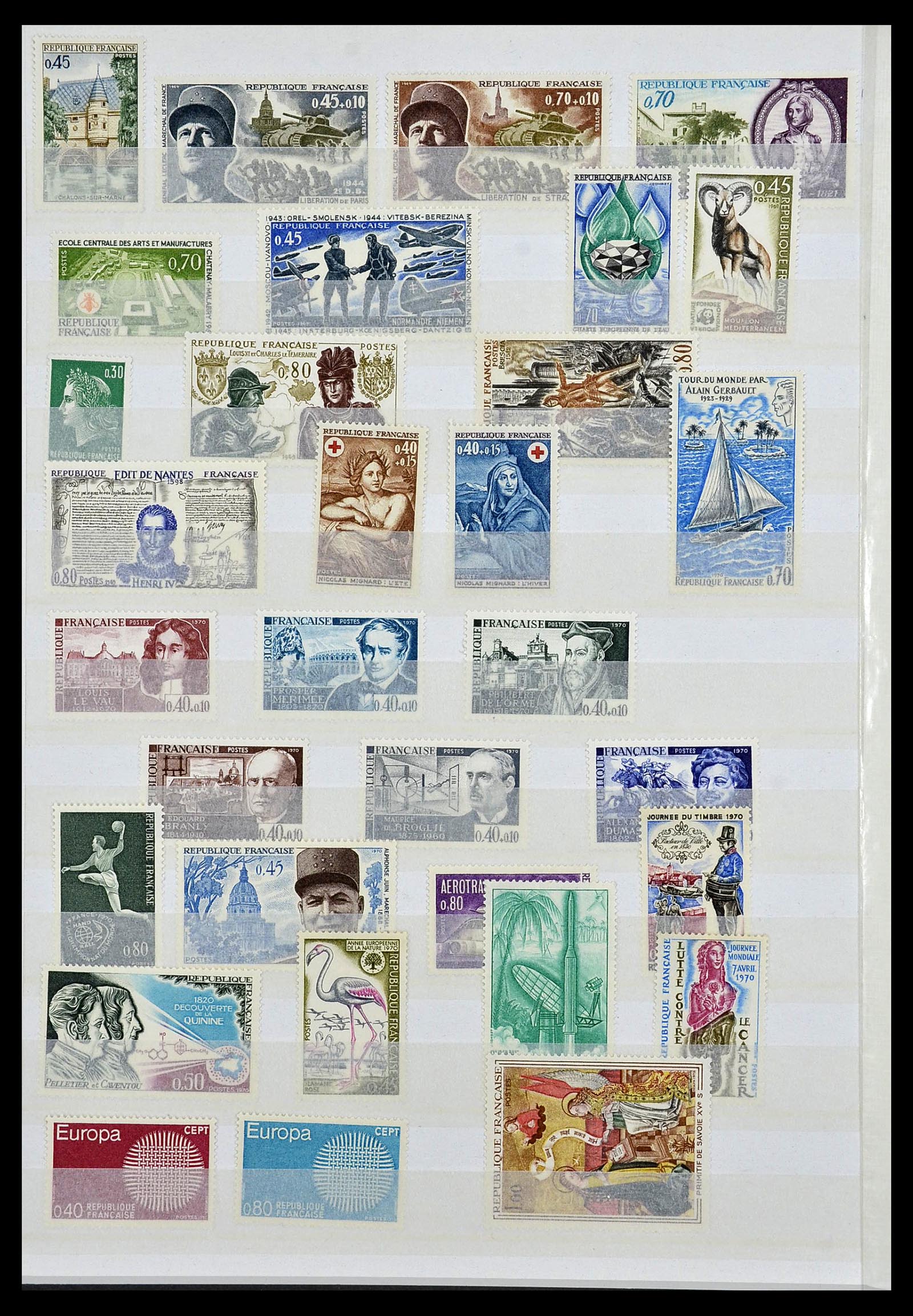 34041 028 - Postzegelverzameling 34041 Frankrijk 1945-1971.