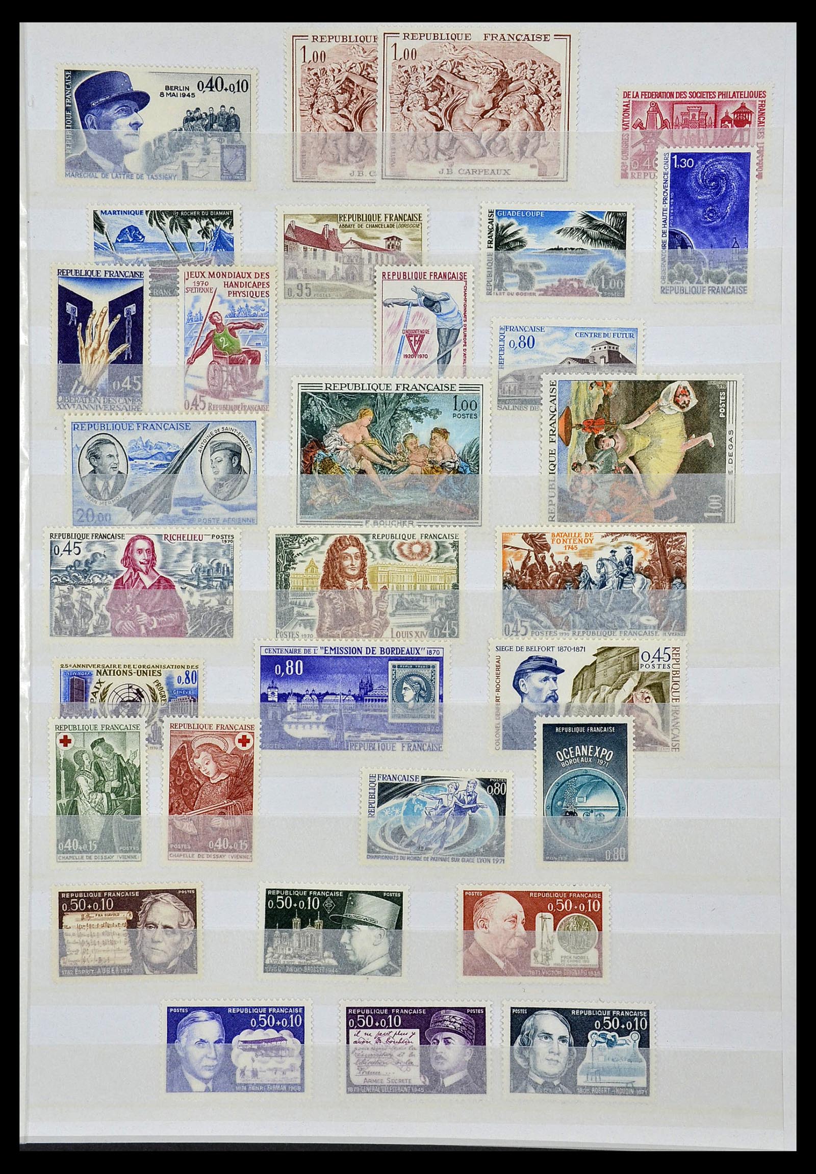 34041 029 - Postzegelverzameling 34041 Frankrijk 1945-1971.