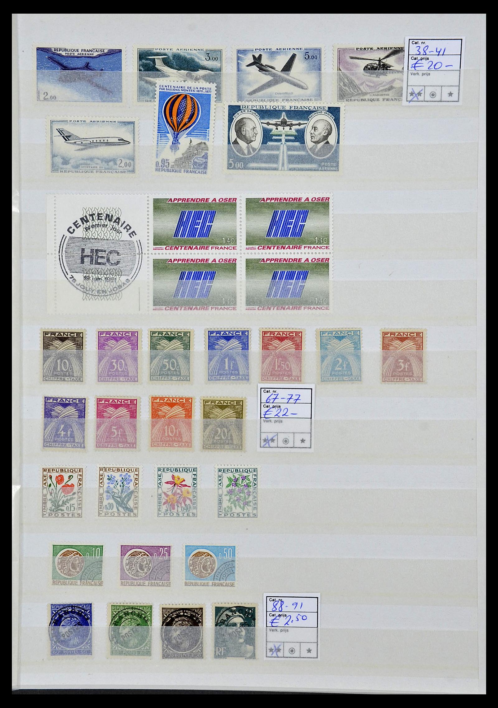 34041 031 - Postzegelverzameling 34041 Frankrijk 1945-1971.