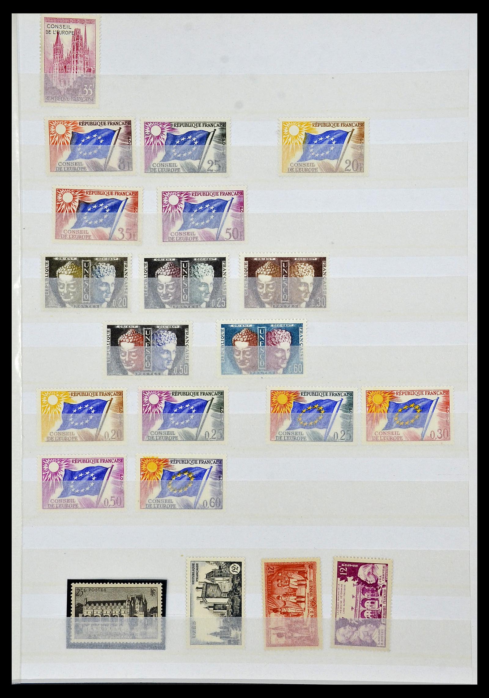 34041 033 - Postzegelverzameling 34041 Frankrijk 1945-1971.